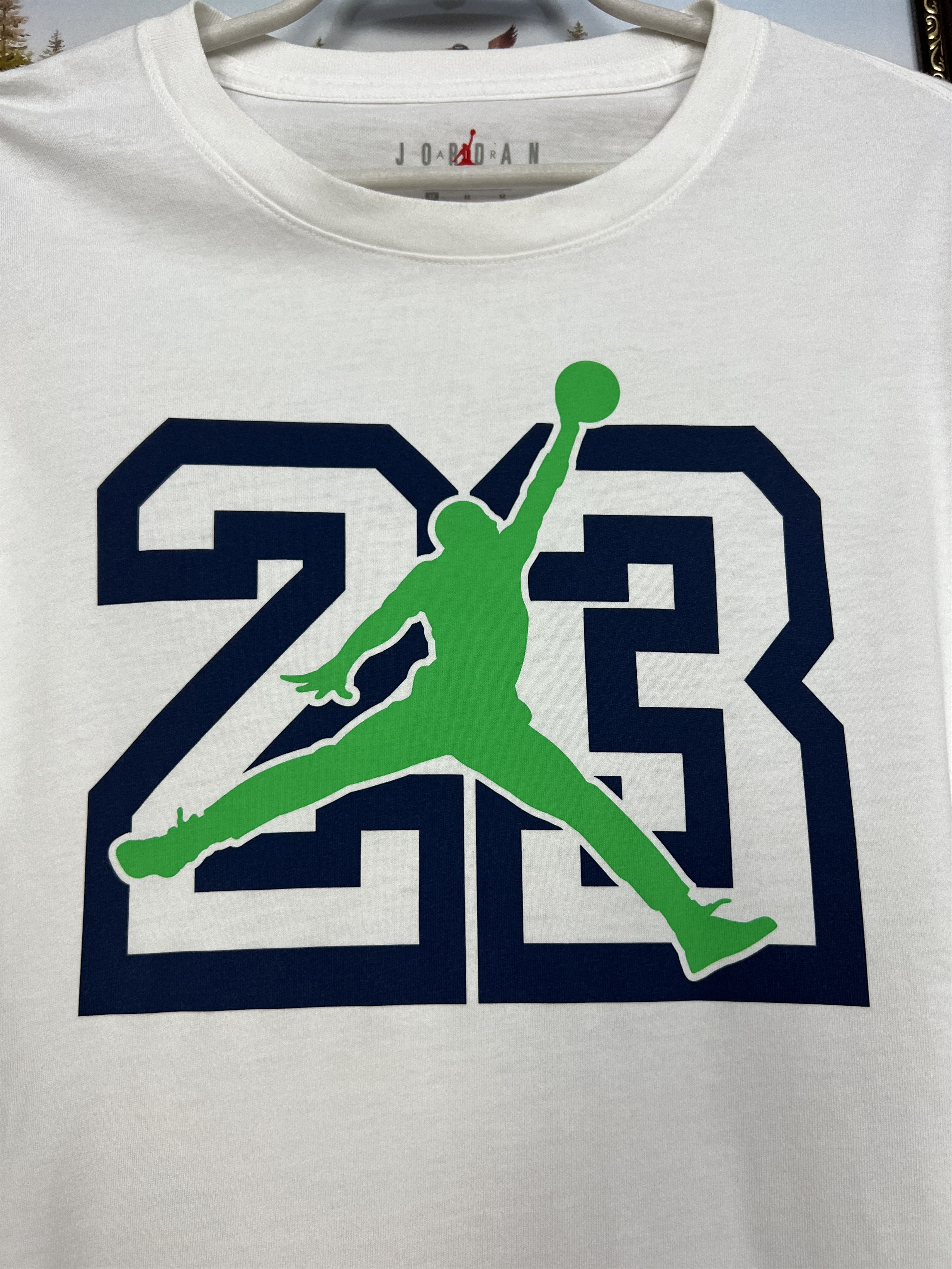 Jordan Brand Jumpman Logo Long Sleeve Shirt Size Tee Big Logo #23 Rare Size US M / EU 48-50 / 2 - 3 Thumbnail