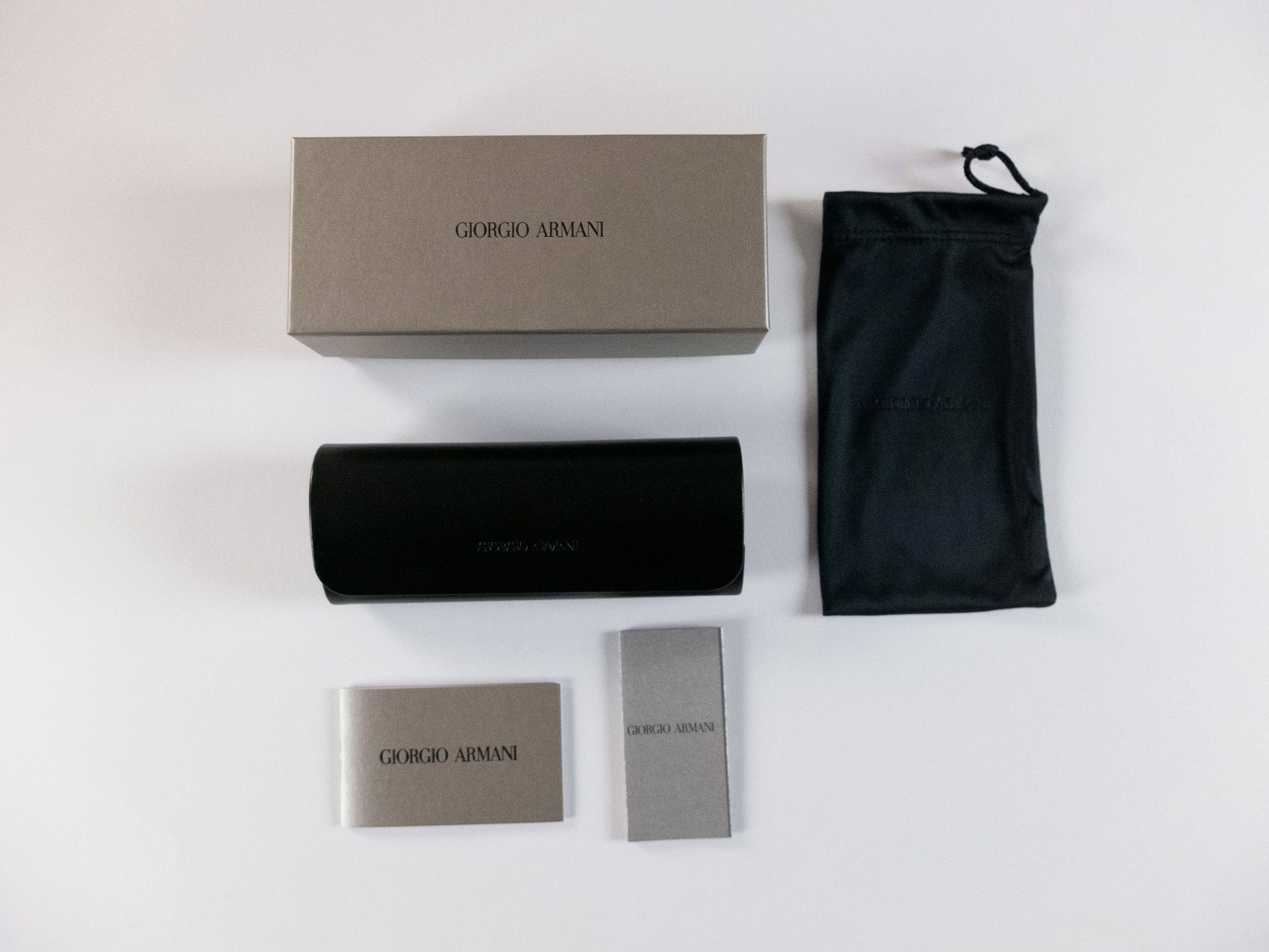 Giorgio Armani GIORGIO ARMANI black pillow shape oval sunglasses authentic Size ONE SIZE - 10 Thumbnail
