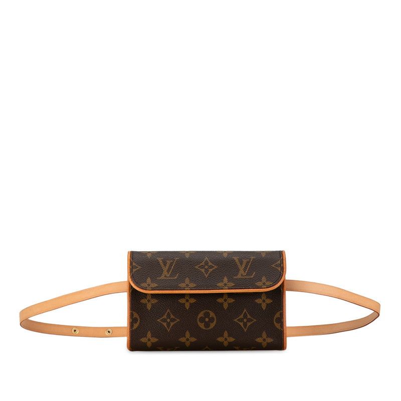Louis Vuitton Louis Vuitton Louis Vuitton Monogram Pochette Florentine Shoulder Bag M51855 Brown PVC Leather Canvas Crossbody Bag M51855 in Very Good Condition Size ONE SIZE - 1 Thumbnail