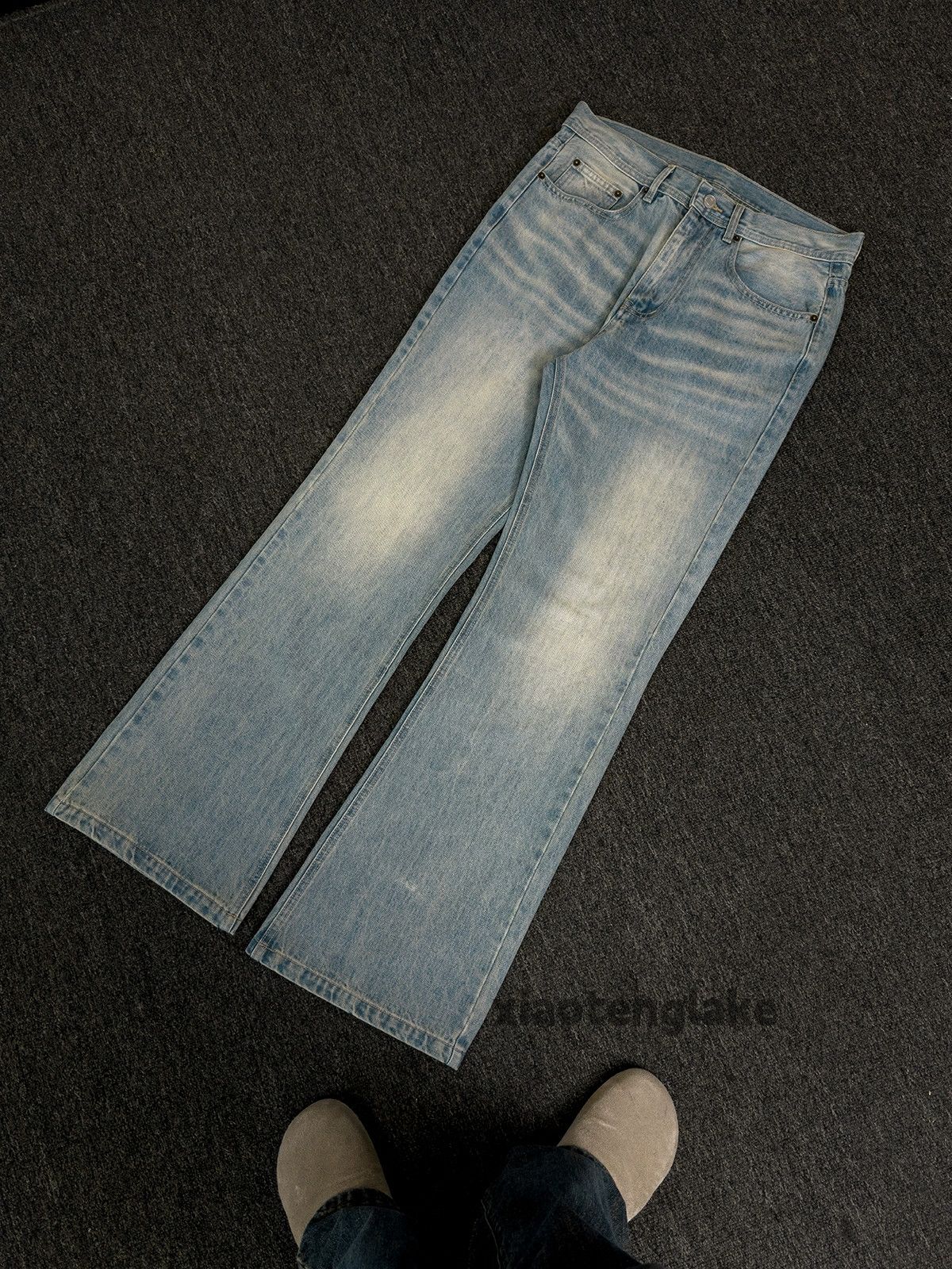 Jean × Vintage Washed faded cleanfit yuppie bootcut grunge y2k jeans Size US 34 / EU 50 - 6 Thumbnail