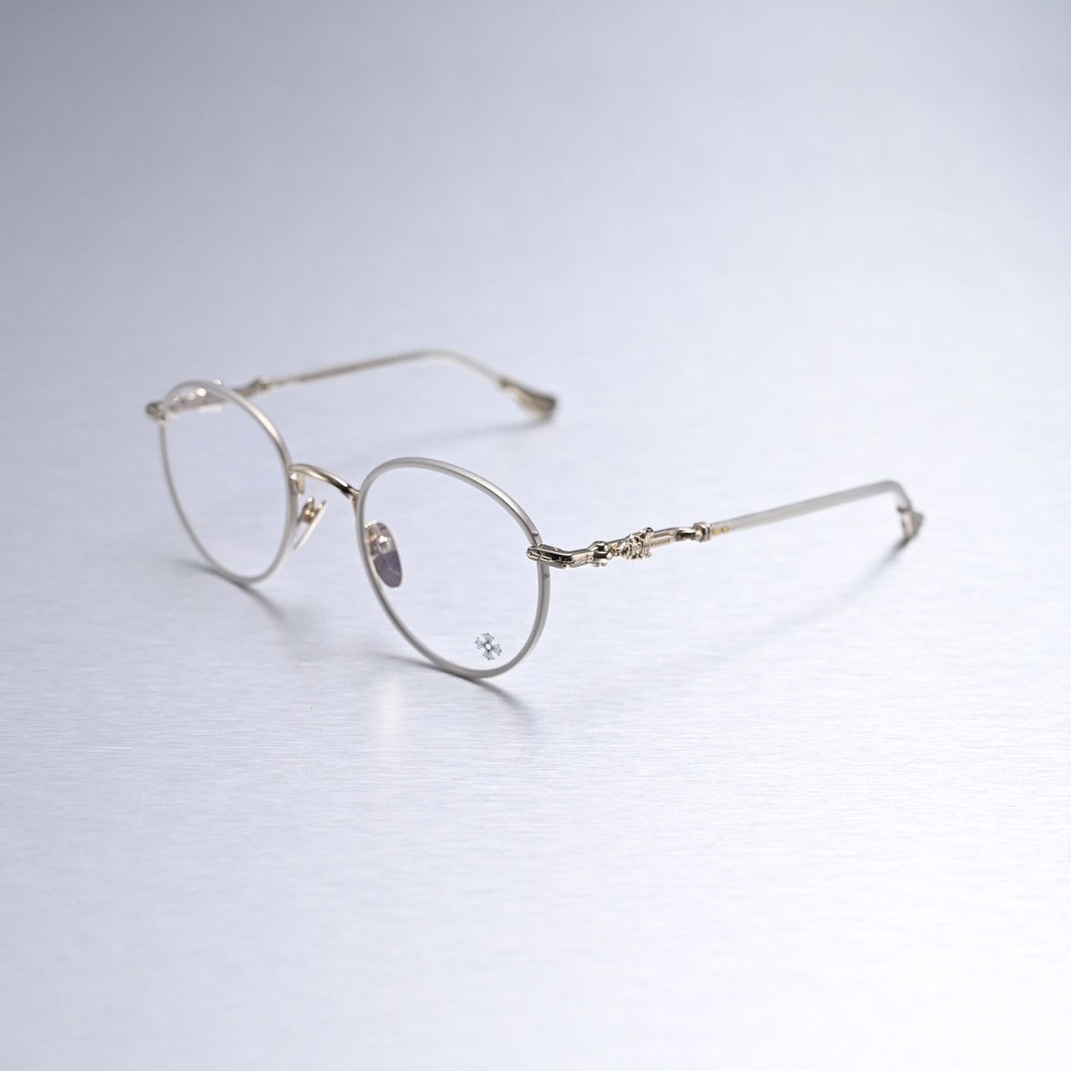 Chrome Hearts CHROME HEARTS FIRKIN MATTE CRYSTAL/ GOLD PLATED GLASSES Size ONE SIZE - 1 Thumbnail