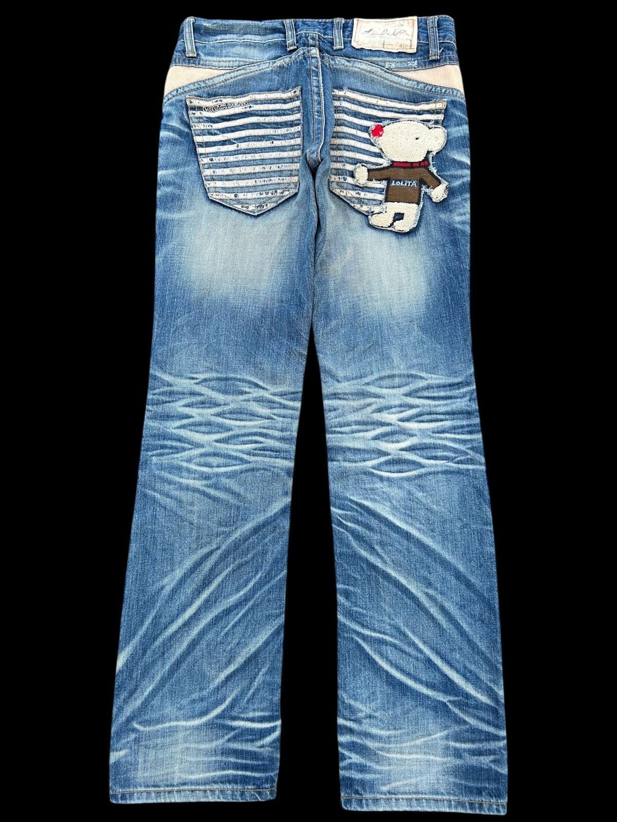Japanese Brand × Kapital × Vintage Lolita Japanese Punk Style Faded Denim Jeans Size US 31 - 1 Thumbnail