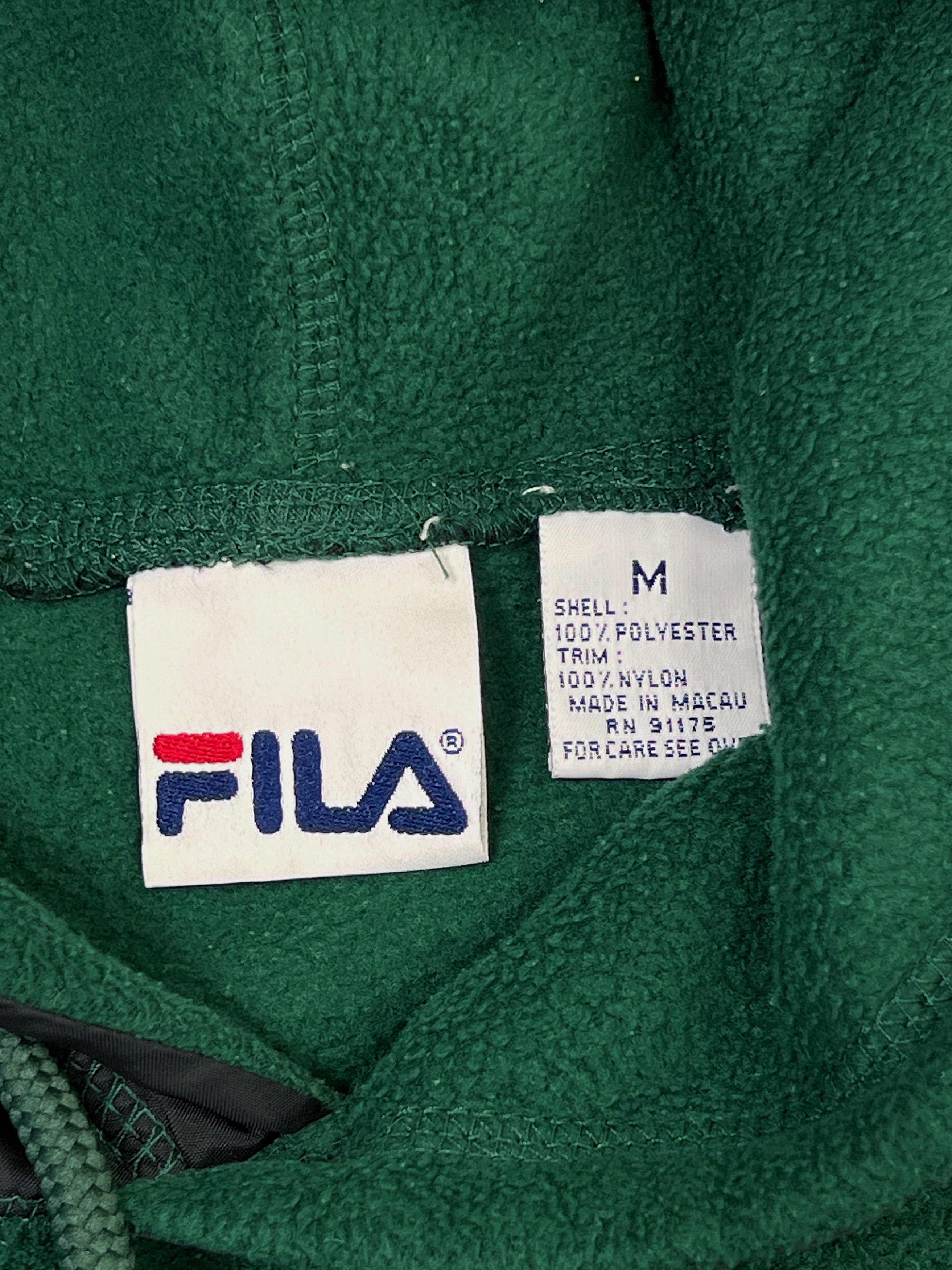 Fila × Vintage Vintage Fila Fleece Hoodie & Nylon Trims Size US L / EU 52-54 / 3 - 5 Thumbnail