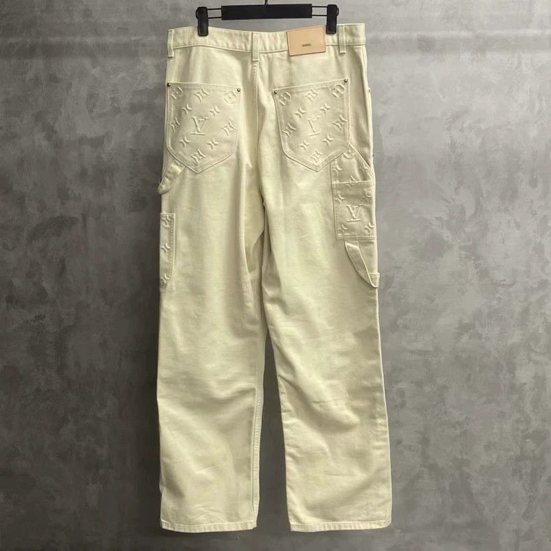 Louis Vuitton louis vuitton White lumberjack logo jeans 2502-Nextarrow Size US 34 / EU 50 - 2 Thumbnail