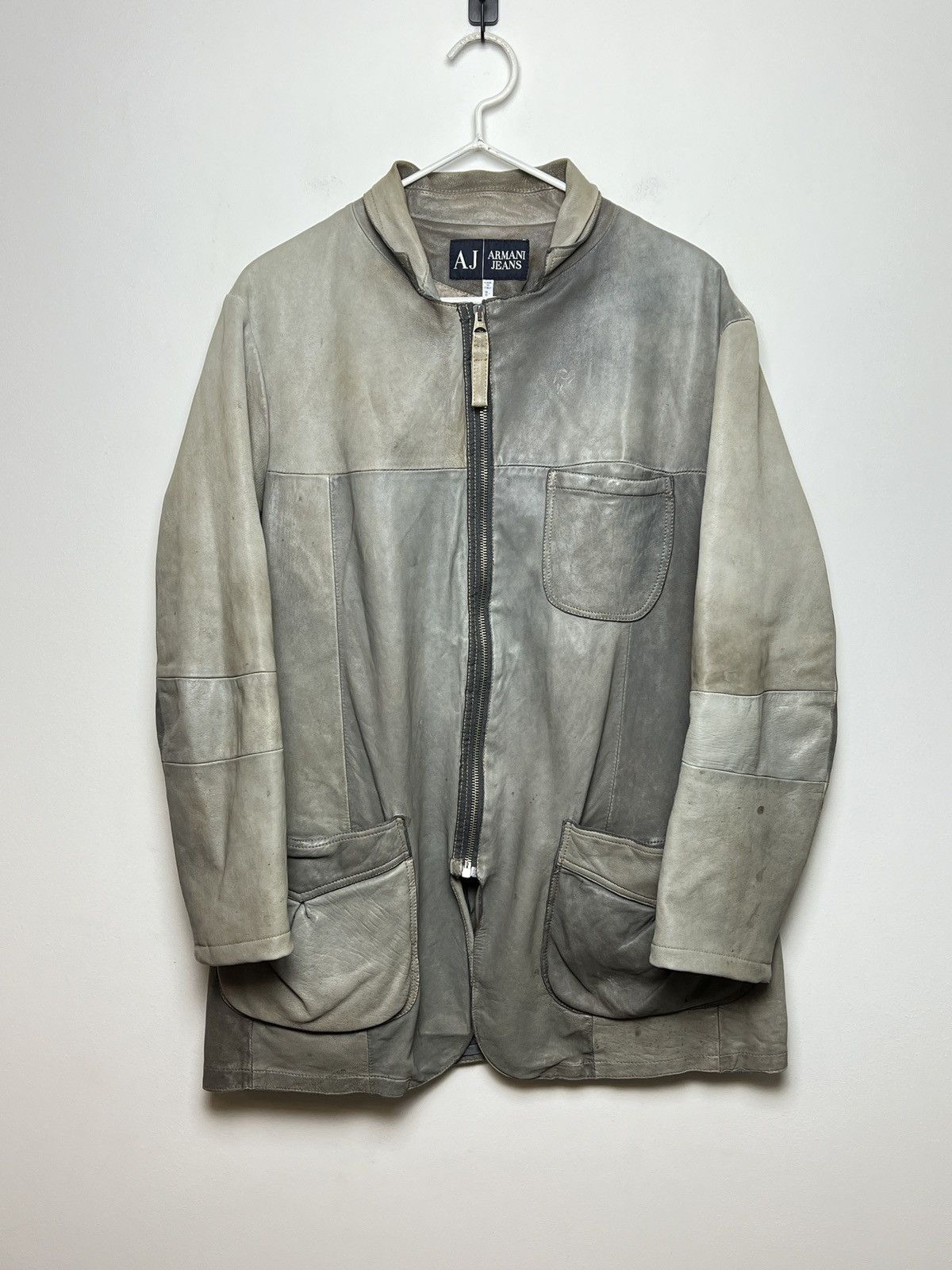 Giorgio Armani armani y2k patchwork leather jacket Size US M / EU 48-50 / 2 - 3 Thumbnail