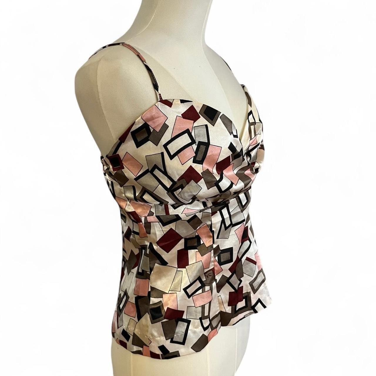Other Silky satin geometric print cami top Size S / US 4 / IT 40 - 6 Thumbnail