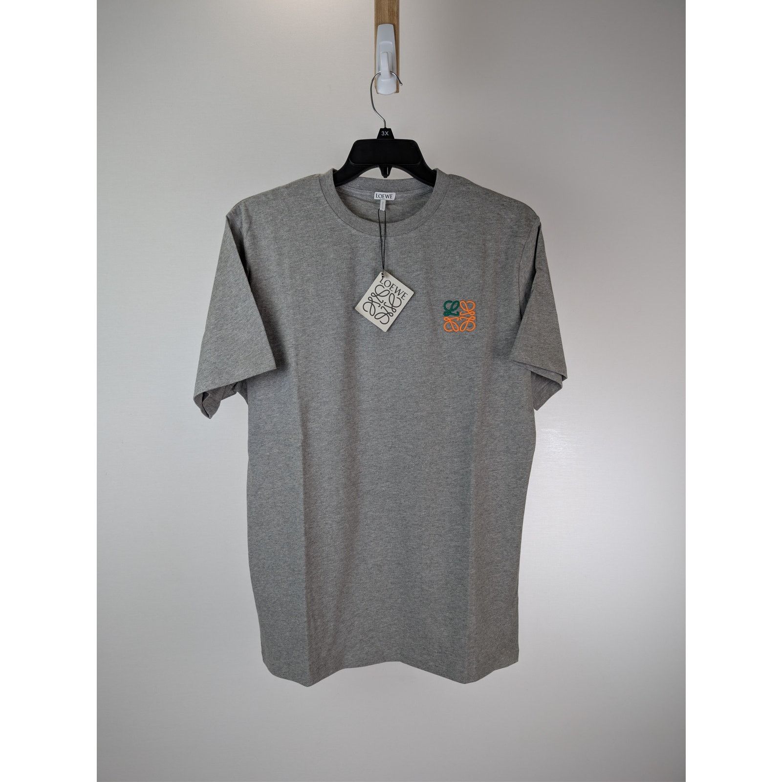 Loewe o1rshd1 Anagram-embroidered Cotton T-shirt in Grey Size US XL / EU 56 / 4 - 1 Thumbnail