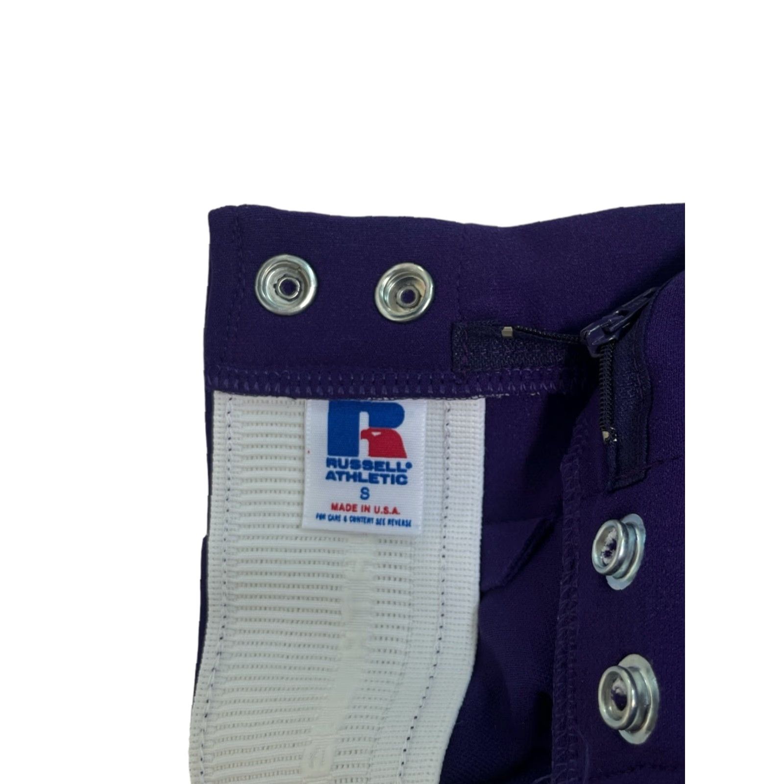 Russell Athletic VINTAGE Russell Athletic Coaches Shorts Mens S Purple Nylon snap closure elastic waist front & back pockets 90s Made in USA Size US 29 - 5 Thumbnail