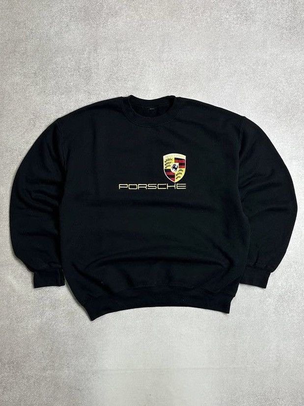 Vintage Vintage Porsche Embroidery Big Logo Racing Sweatshirt L Size US L / EU 52-54 / 3 - 1 Thumbnail