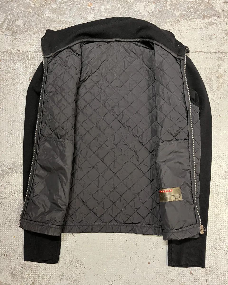 Prada AW2006 Prada Black Nylon Quilted Hybrid Jacket Size US L / EU 52-54 / 3 - 8 Thumbnail