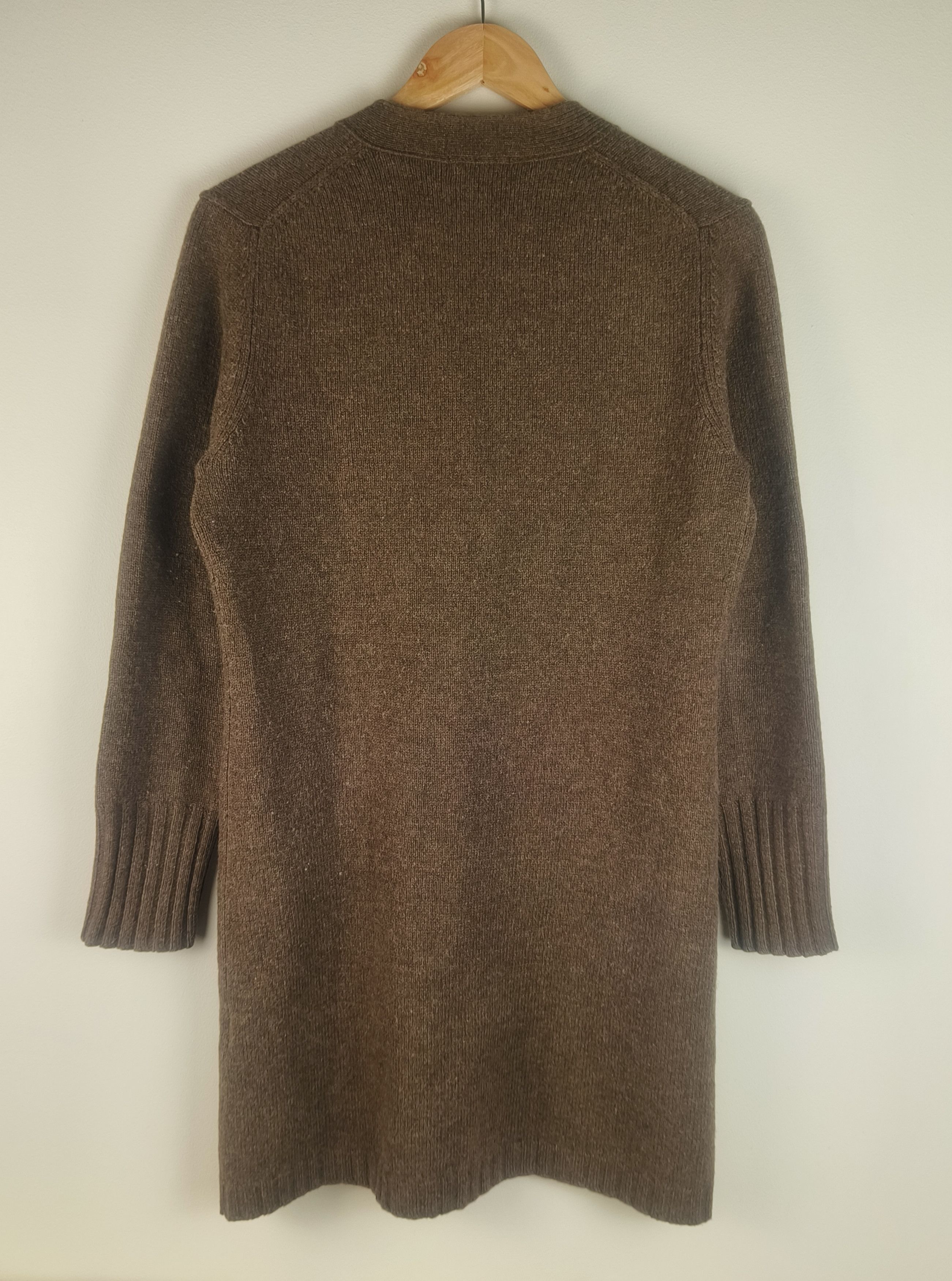 Vintage Marie Lund Copenhagen Vintage Wool Long Knit Cardigan Size L / US 10 / IT 46 - 5 Thumbnail