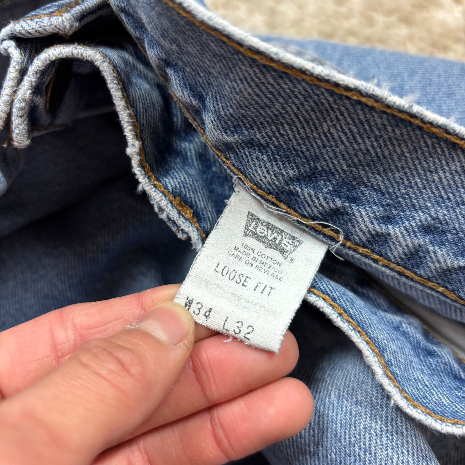 Levi's × Vintage Vintage Levi's 545 Loose Fit Jeans Men's 34x32 (32x30) Baggy Size US 32 / EU 48 - 10 Thumbnail