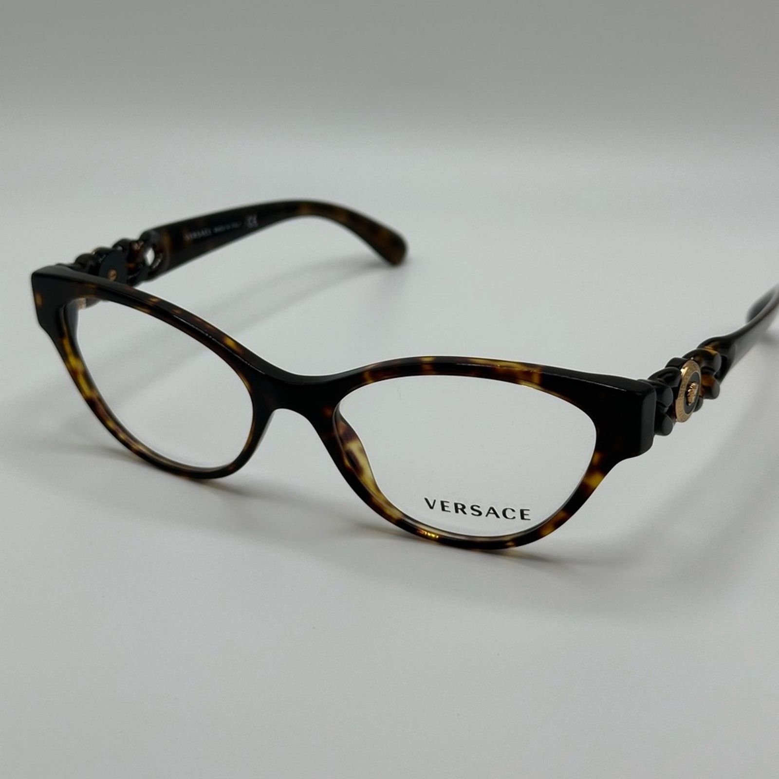 Versace BRAND NEW VERSACE VE3305 108 Havana Women Eyeglasses Size ONE SIZE - 3 Thumbnail