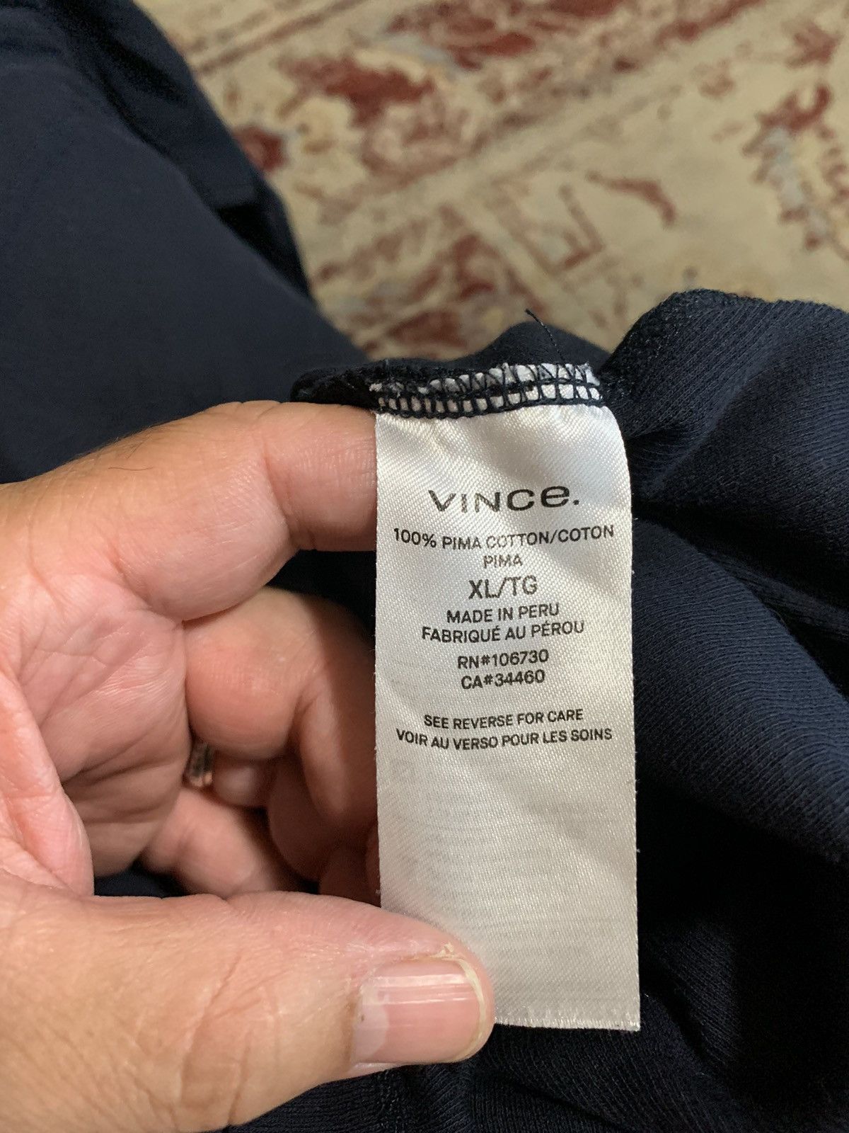 Vince Layered 100% Pima cotton Pull over Hoodie Size US XL / EU 56 / 4 - 10 Thumbnail