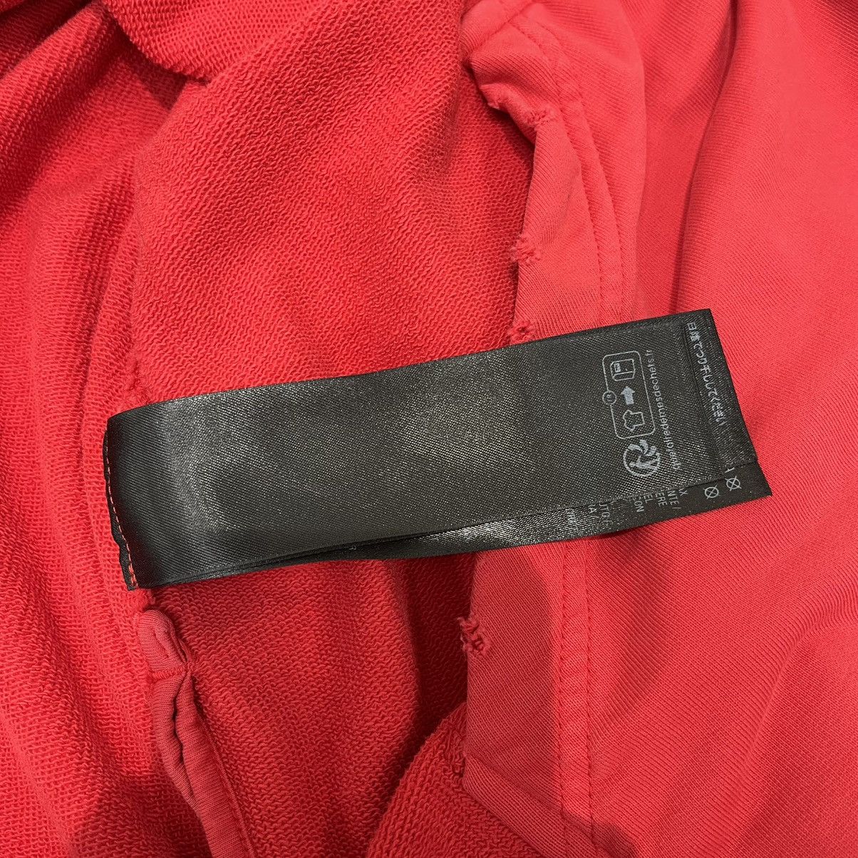 Balenciaga Balenciaga Tape Type Ripped Pocket Zip Up Hoodie Red Size US M / EU 48-50 / 2 - 10 Thumbnail