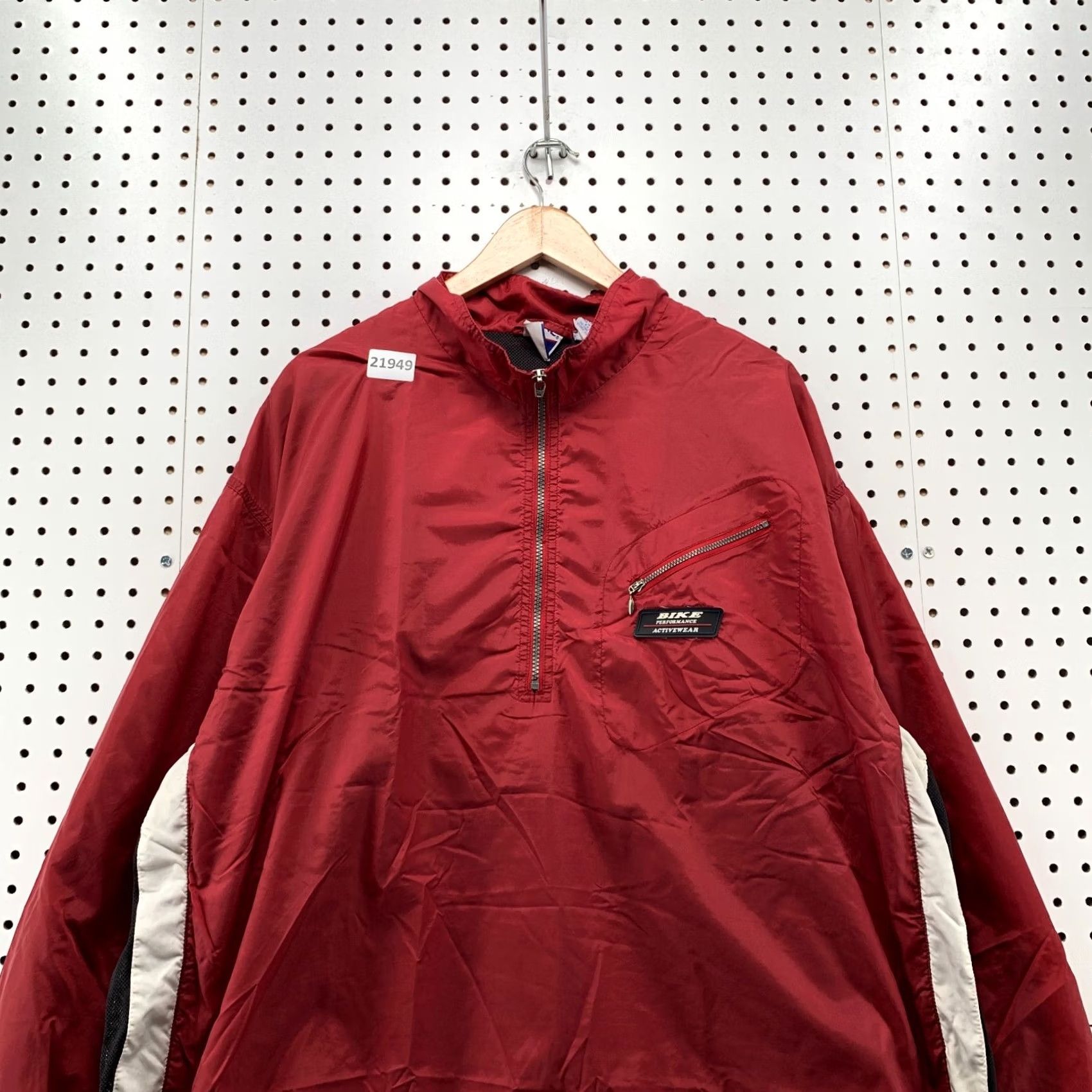 Vintage VINTAGE Bike Hooded Windbreaker Pullover Jacket Red Mens XL Size US XL / EU 56 / 4 - 3 Thumbnail