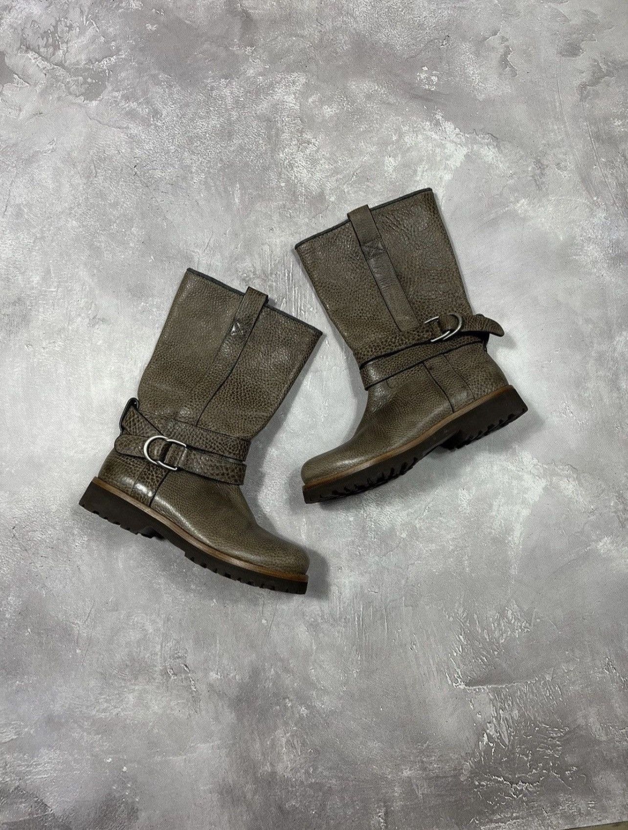 Vintage Brunello Cucinelli Leather Biker Boot