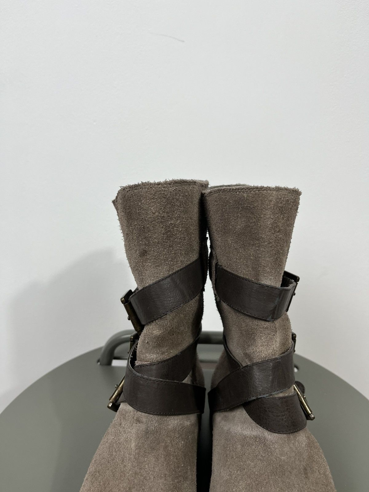 Other Vintage suede ankle boots brown straps and buckles size 39 Size US 8.5 / IT 38.5 - 5 Thumbnail