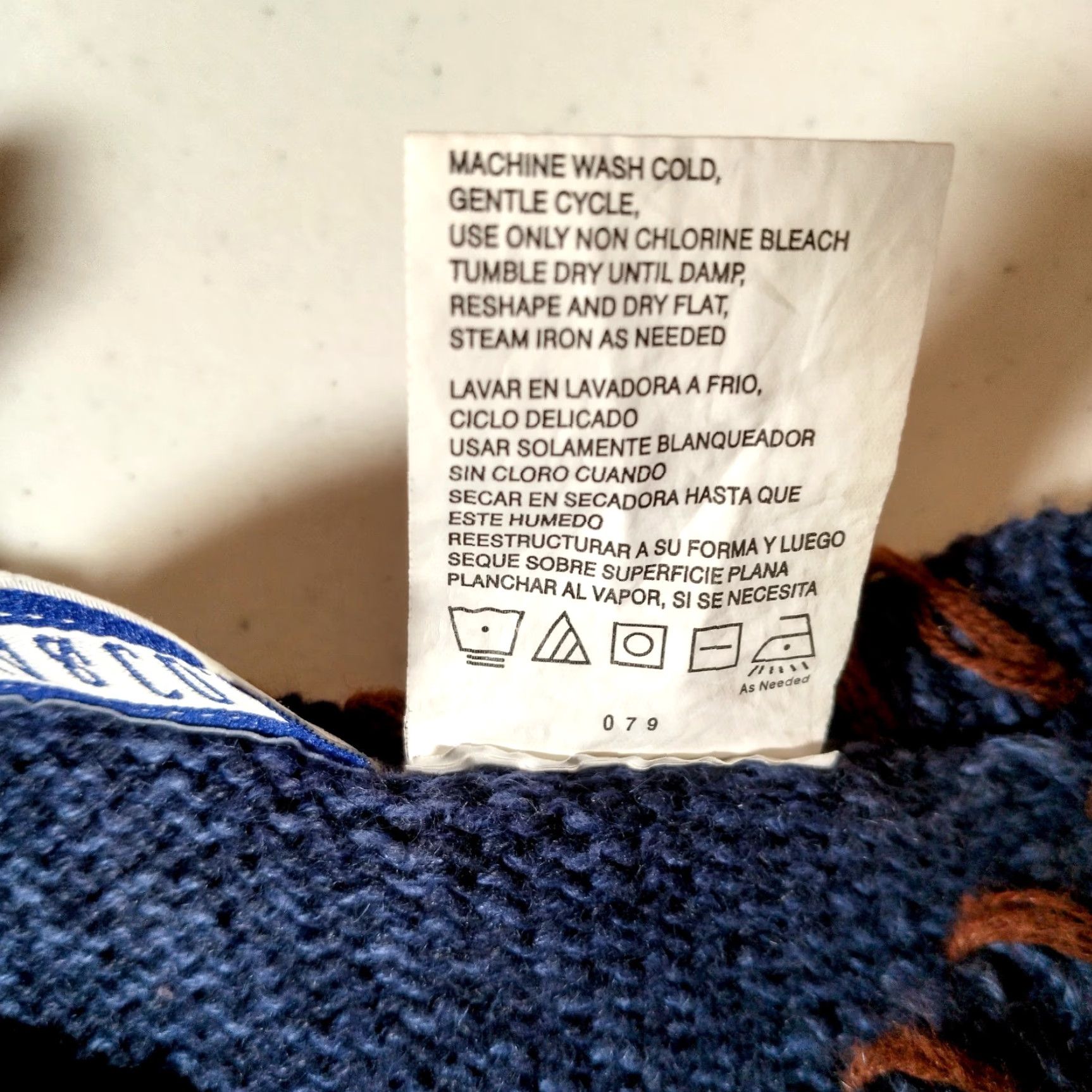 CO VINTAGE Unbranded Cardigan Sweater Women Large Patchwork Blue Brown Fall Leaves Casual Size L / US 10 / IT 46 - 5 Thumbnail