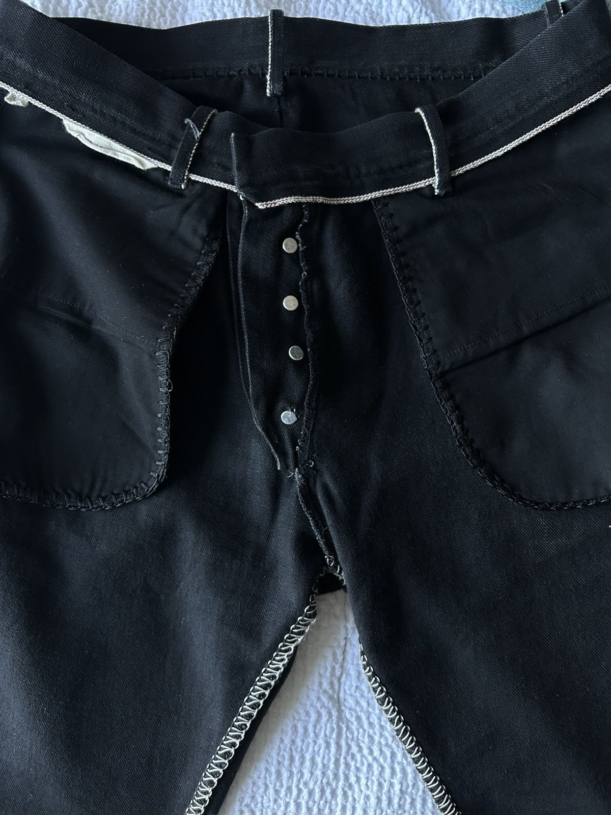 Leopold Bossert Leopold Bossert Selvedge Overlock J Cut Denim Size US 31 - 12 Thumbnail