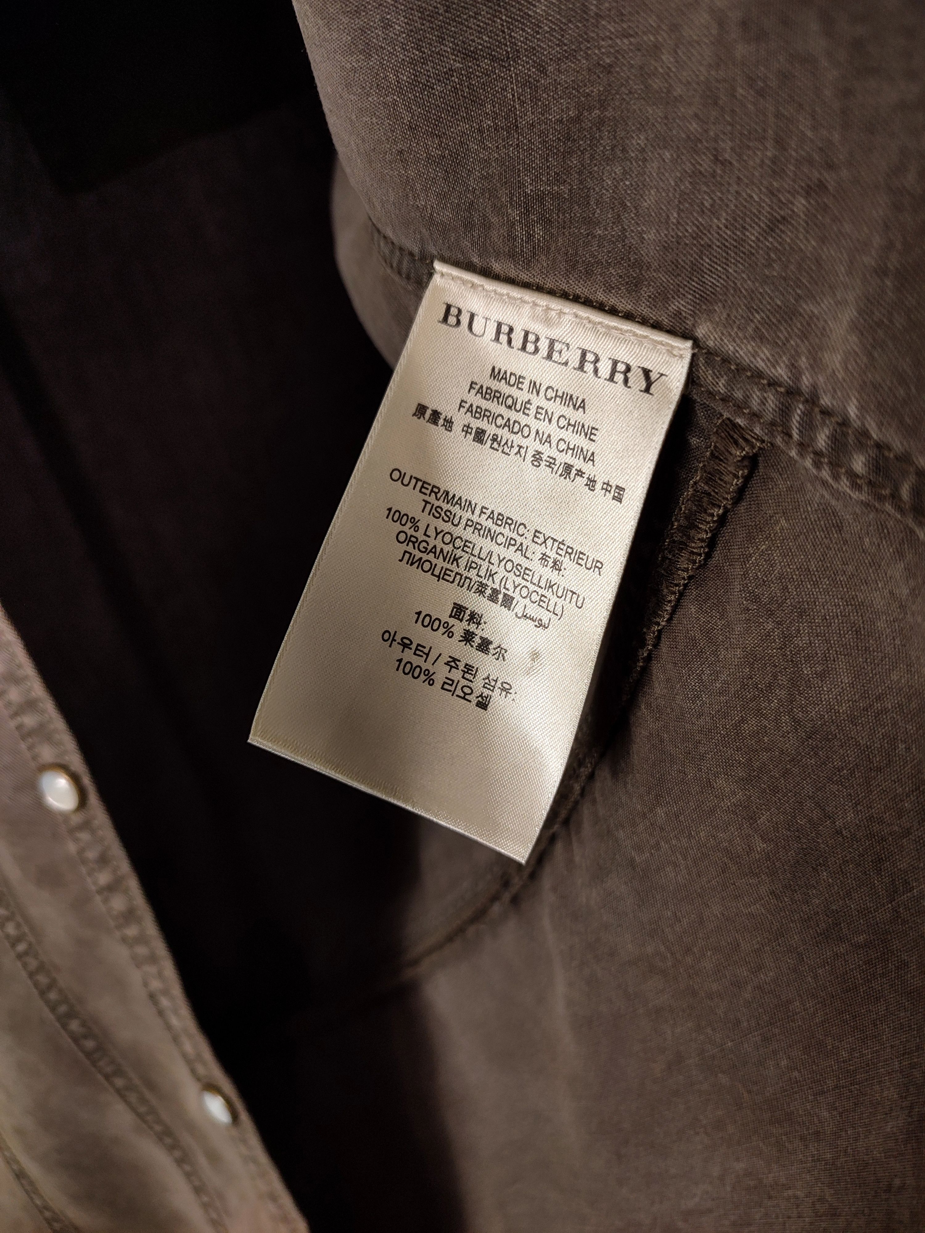 Burberry Burberry Viscose Shirt Size L / US 10 / IT 46 - 12 Thumbnail