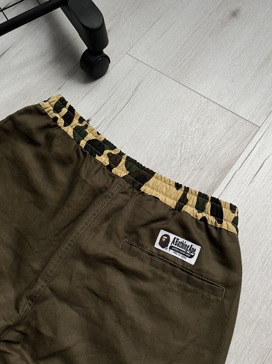 Bape NWT Bape Linen Dark Olive Green Camo Easy Chino Pants Size US 30 / EU 46 - 8 Thumbnail