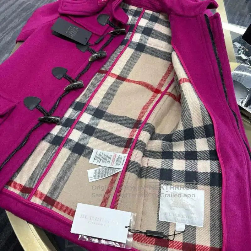 Burberry Burberry Pink Wool Mid-Length Women's Coat. Size M / US 6-8 / IT 42-44 - 6 Thumbnail