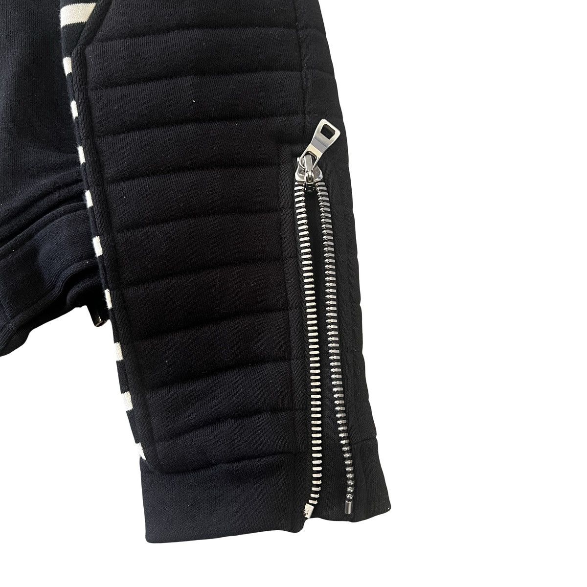 Balmain BALMAIN OLIVIER ROUSTEING ERA MULTI ZIP BIKER SWEAT JACKET Size US XS / EU 42 / 0 - 3 Thumbnail