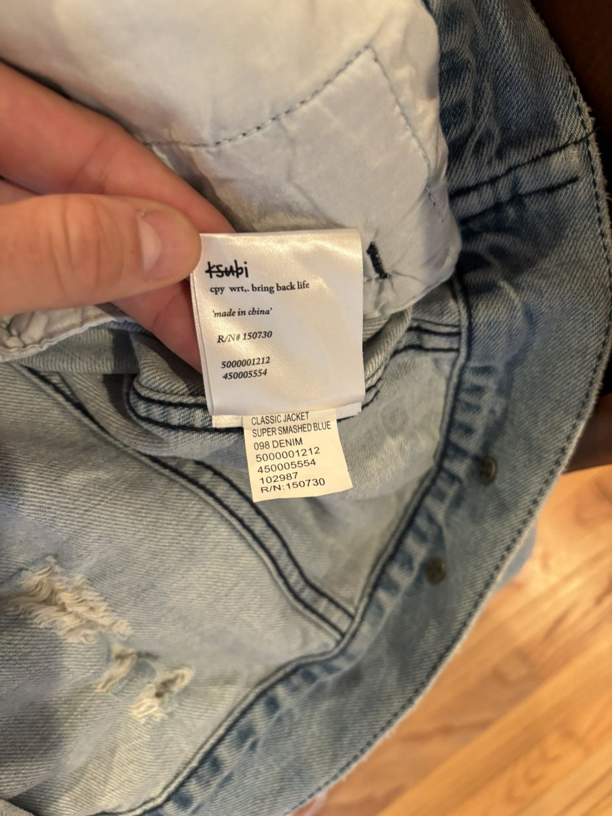 Ksubi Ksubi distressed denim jacket large Size US L / EU 52-54 / 3 - 6 Thumbnail