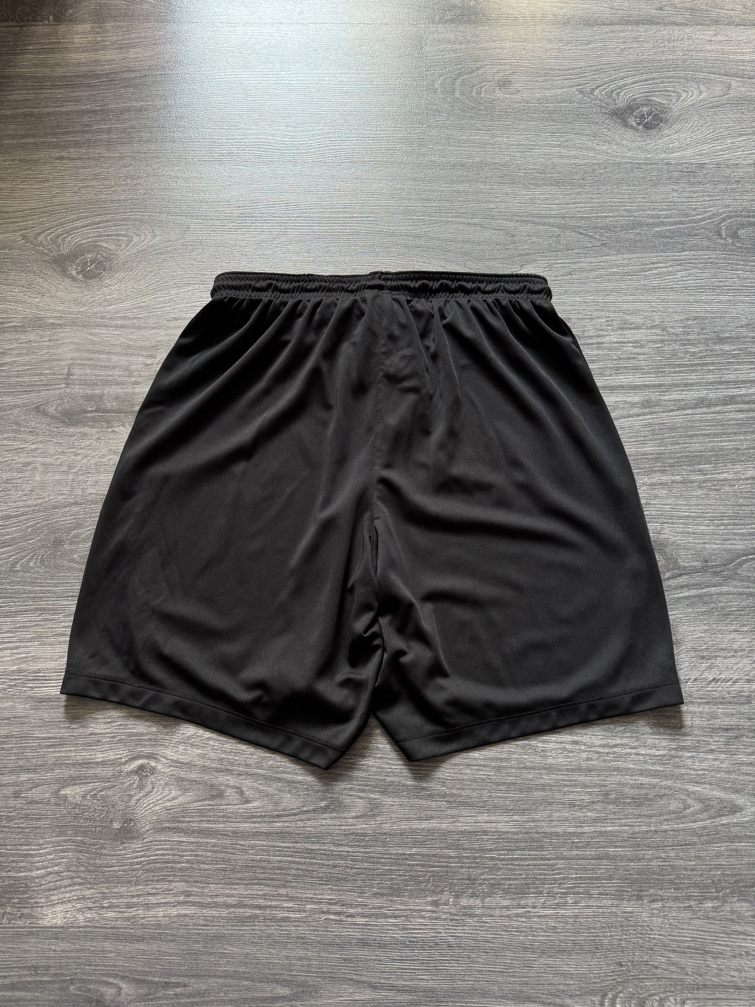 Nike × Vintage Mens Nike Swoosh Shorts black streetwear y2k Size US 34 / EU 50 - 2 Thumbnail