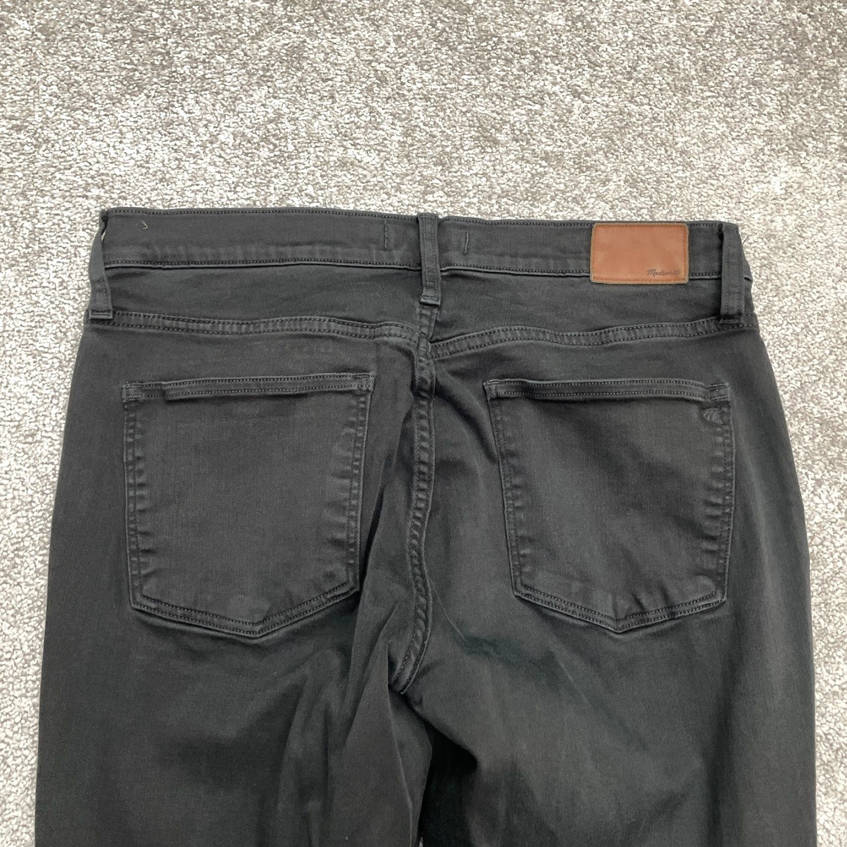 Madewell Madewell Skinny Jeans Womens 32 Black 8" Crop Mid Rise Casual Stretch Size 24" / US 00 / IT 34 - 3 Thumbnail