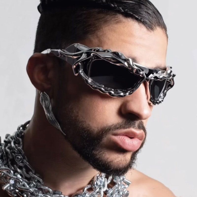 Other New Trend Street ins style custom avant-garde sunglasses Size ONE SIZE - 1 Thumbnail