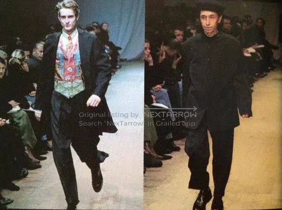 Yohji Yamamoto Yohji Yamamoto Double Layer Hidden Button Collarless Jacke Size US S / EU 44-46 / 1 - 2 Thumbnail