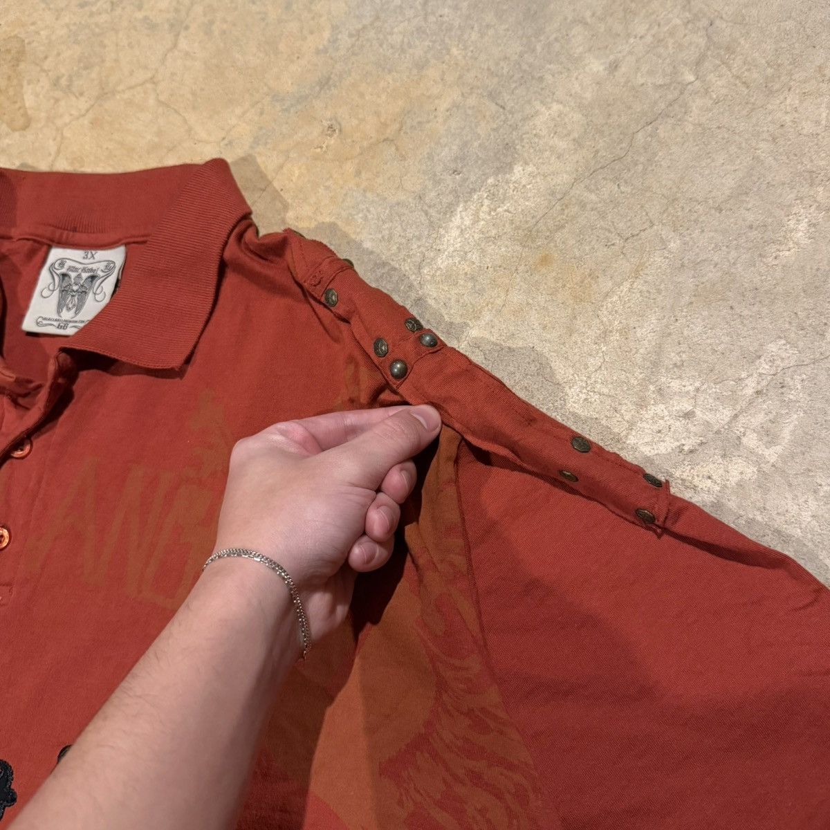 Vintage Vtg 2000s Blac Label Polo Shirt Affliction Y2K Grunge ERD Size US XXL / EU 58 / 5 - 5 Thumbnail