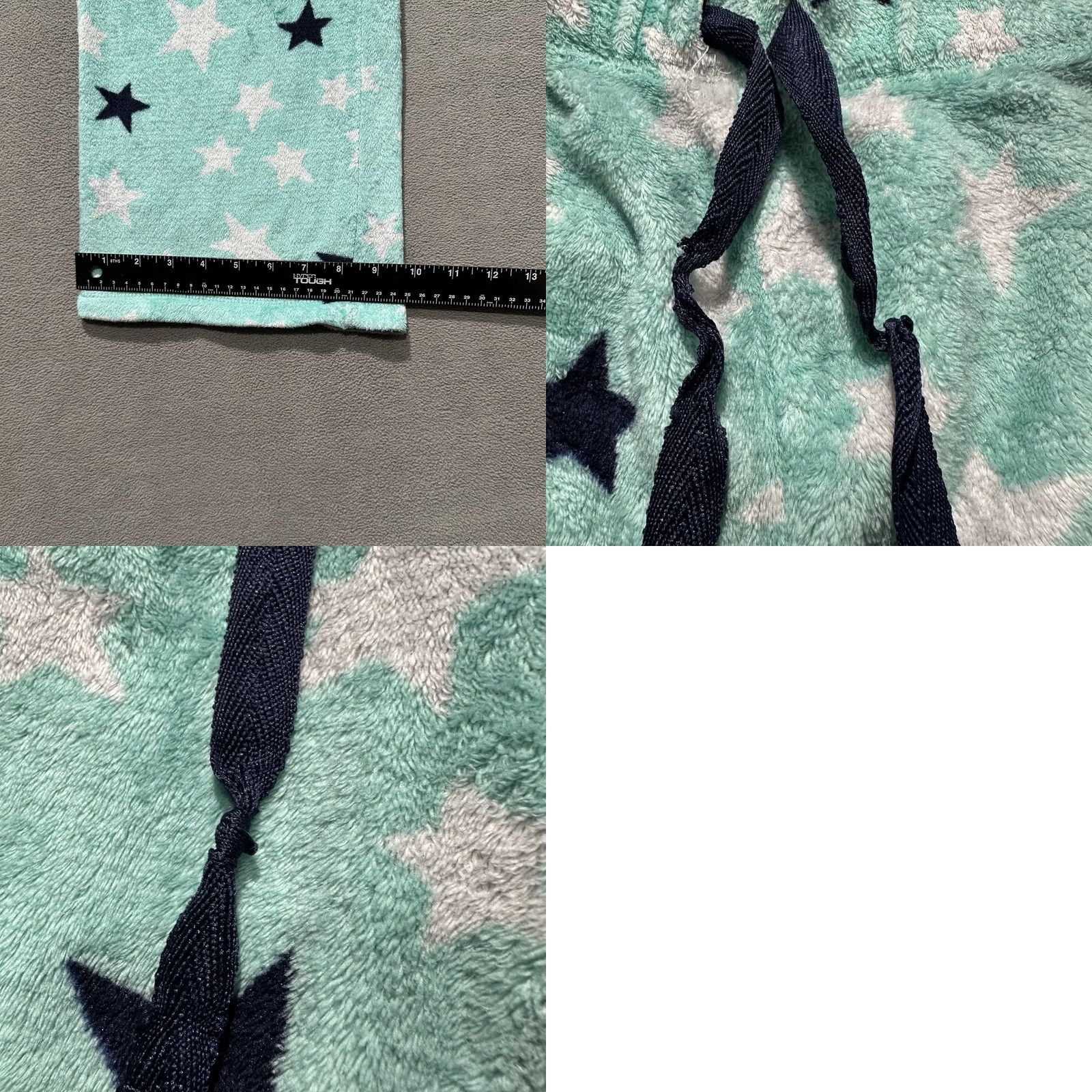 Vintage Secret Treasures Pajama Pants Women XL Mint Green Star Print Fleece Lounge Sleep Size 40" / US 18 - 8 Thumbnail
