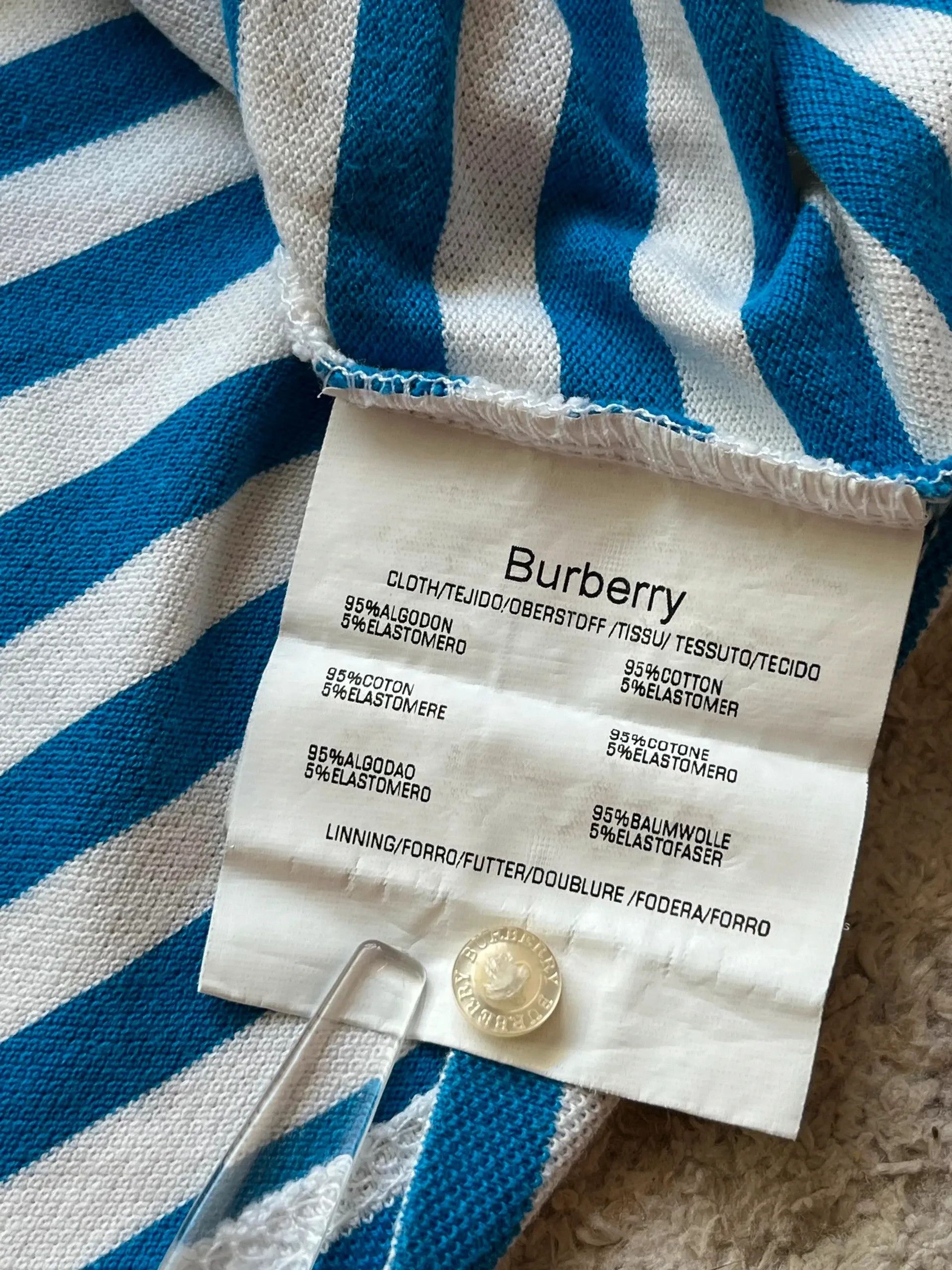 Burberry Burberry London Vintage 2000s Y2K Women’s Polo Shirt Size XL / US 12-14 / IT 48-50 - 3 Thumbnail