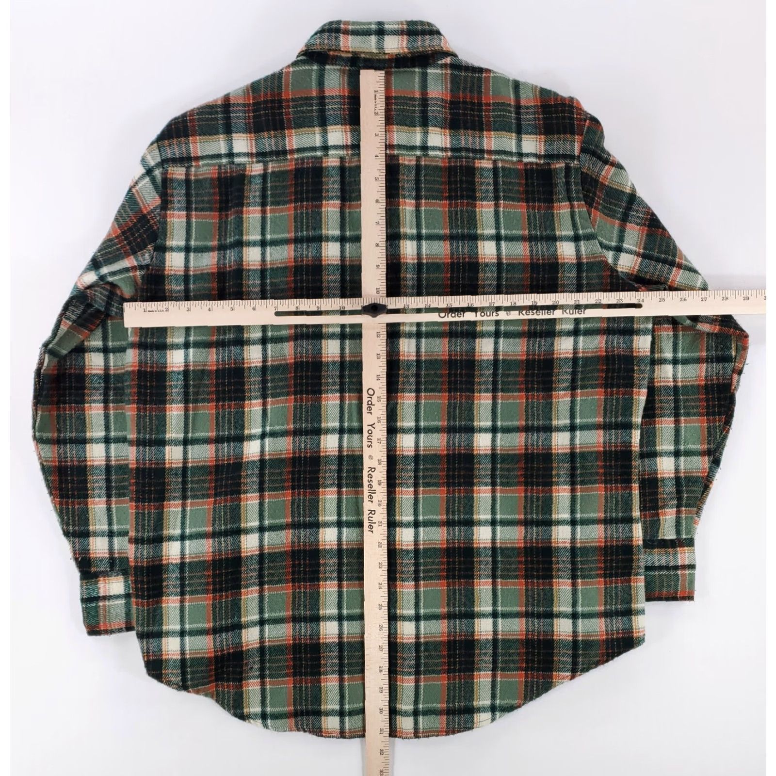 Penn VINTAGE JC Penney 70s Green Plaid Flannel Button-Up Shirt Long Sleeve Mens XL Size US XL / EU 56 / 4 - 5 Thumbnail