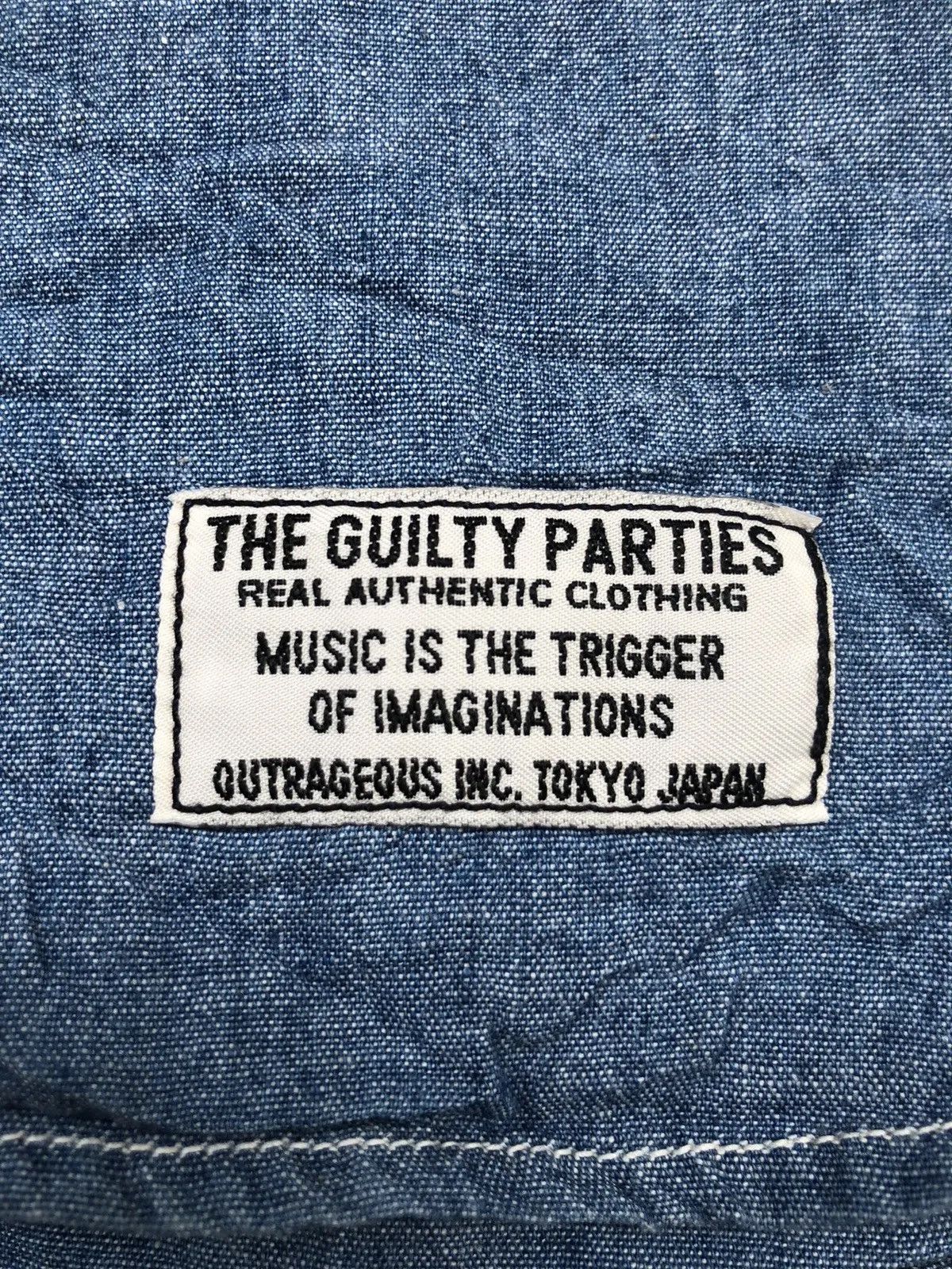 Other Wacko Maria Guilty Party Selvaged Indigo Denim Shirt Jkt Size US L / EU 52-54 / 3 - 6 Thumbnail
