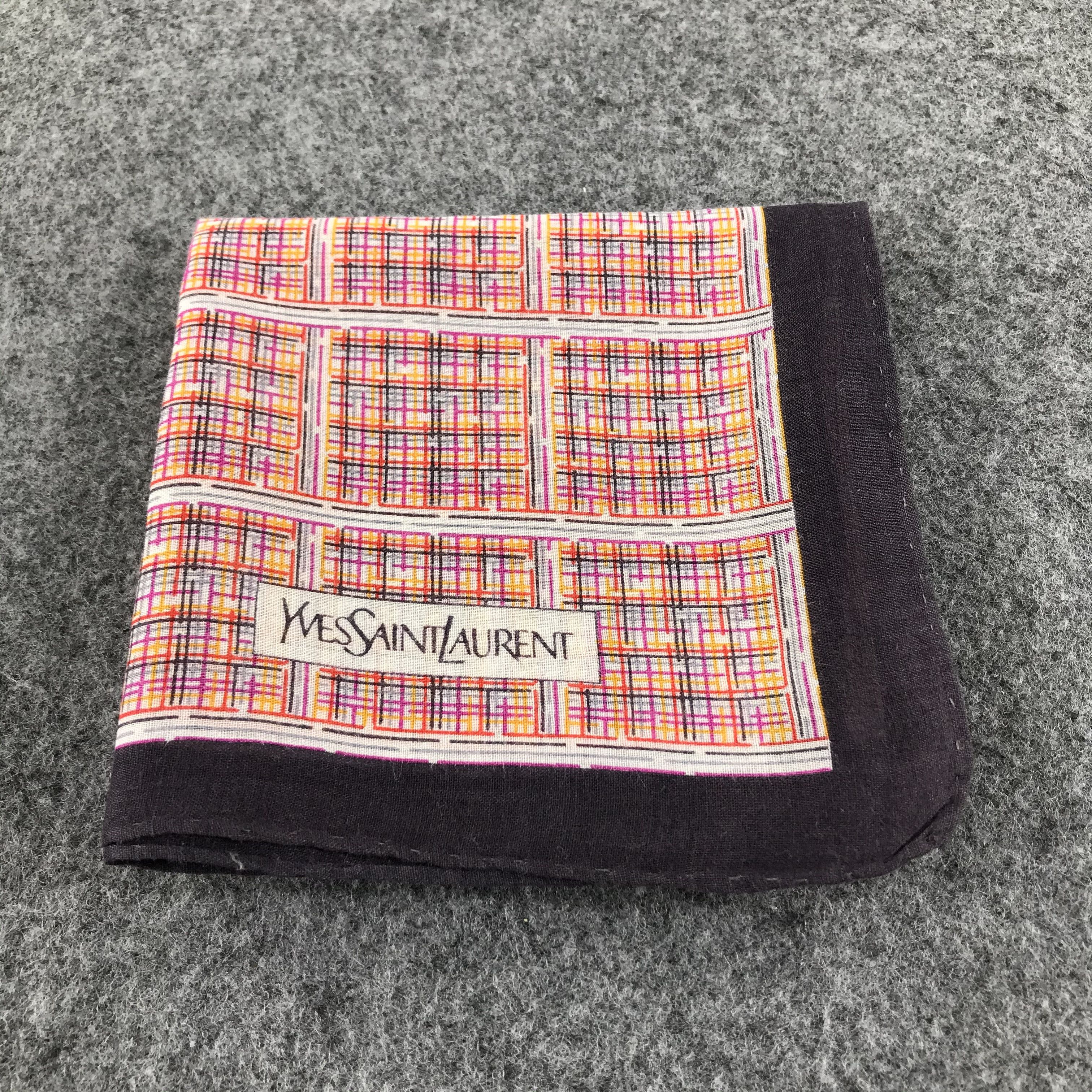 Yves Saint Laurent Yves Saint Laurent Handkerchief Neckerchief Bandana H365 Size ONE SIZE - 6 Thumbnail