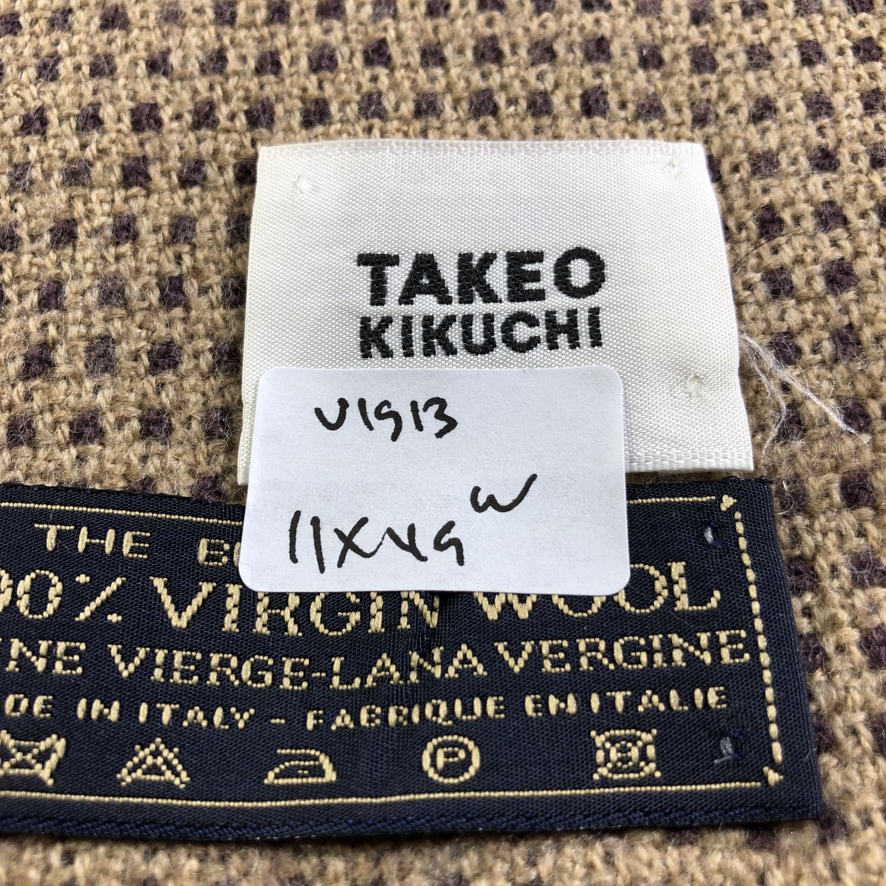 Takeo Kikuchi Takeo Kikuchi Wool Scarf Muffler V1913 Size ONE SIZE - 7 Thumbnail