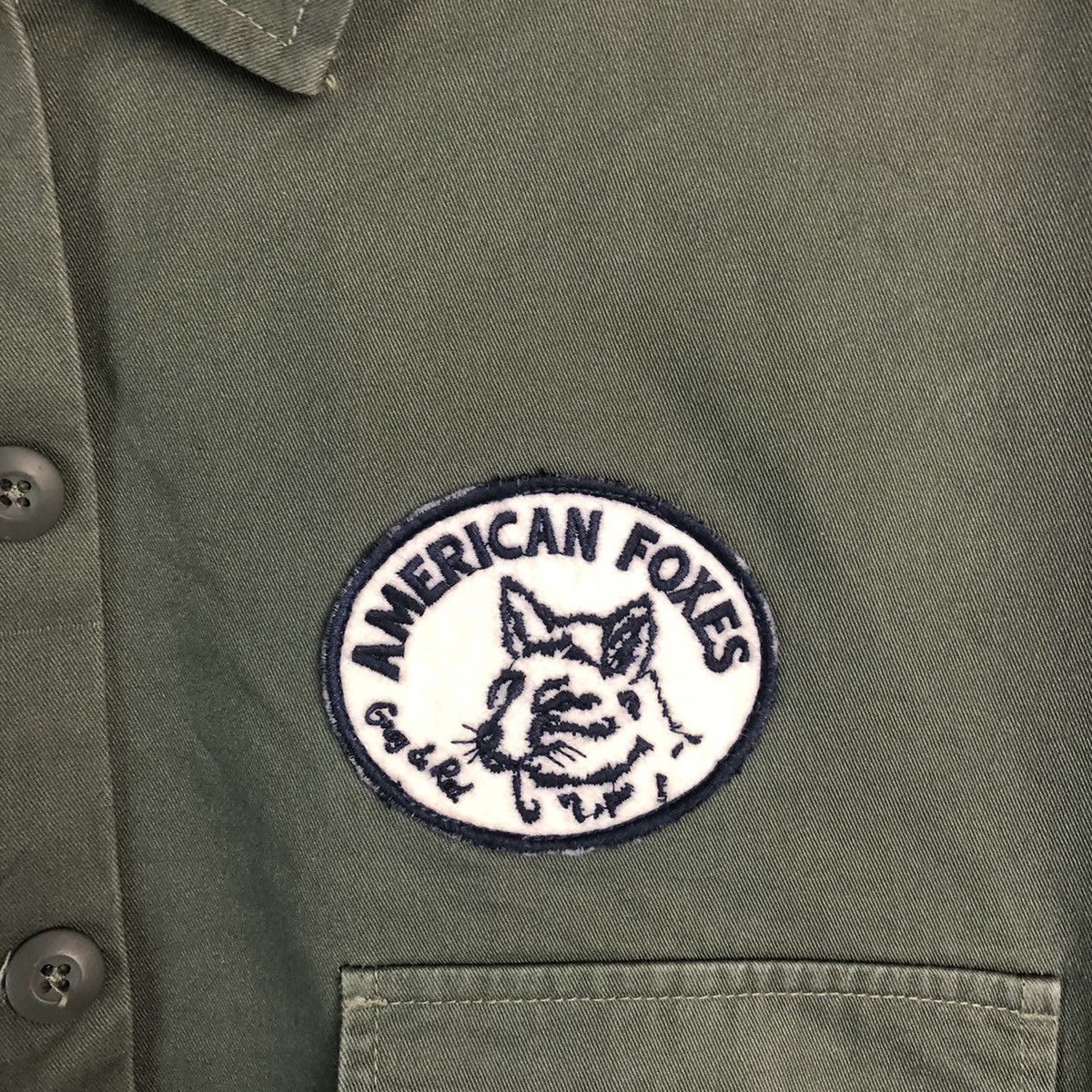 Japanese Brand Back Number Green military jacket #A184 Size US L / EU 52-54 / 3 - 10 Thumbnail