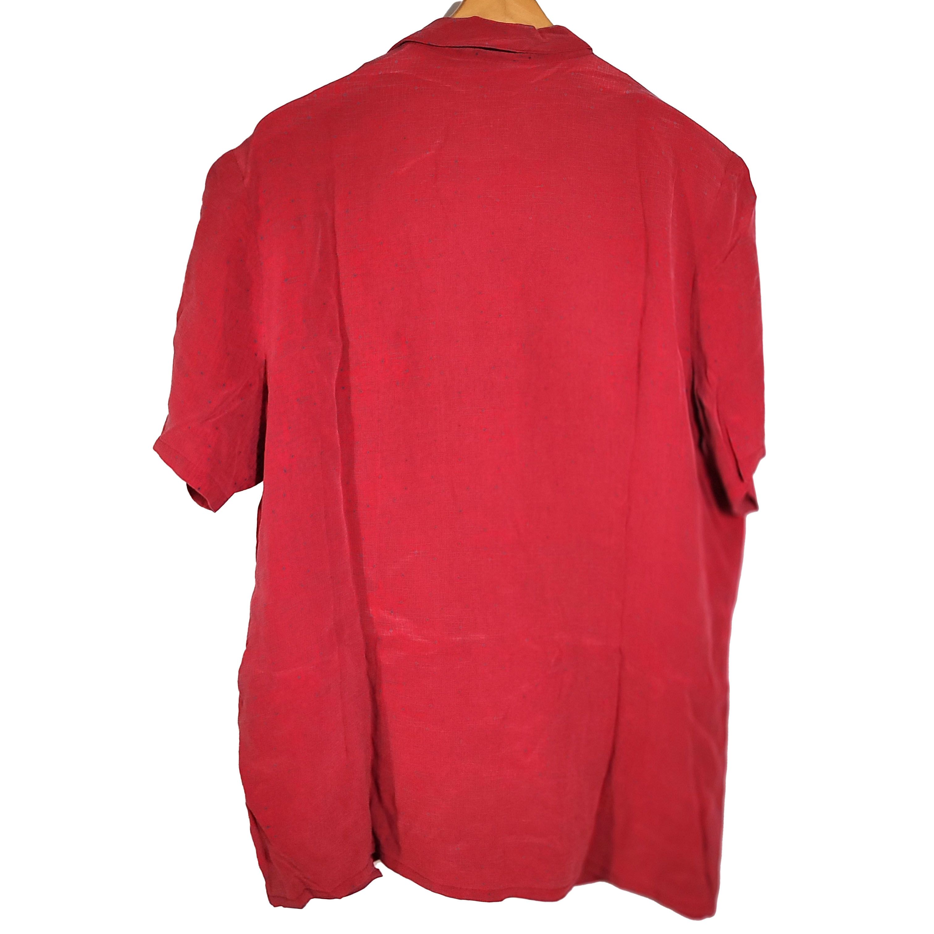 Other Women's 100% Silk Size L Top Button-Up Shirt Stain SCA503 Size L / US 10 / IT 46 - 2 Thumbnail