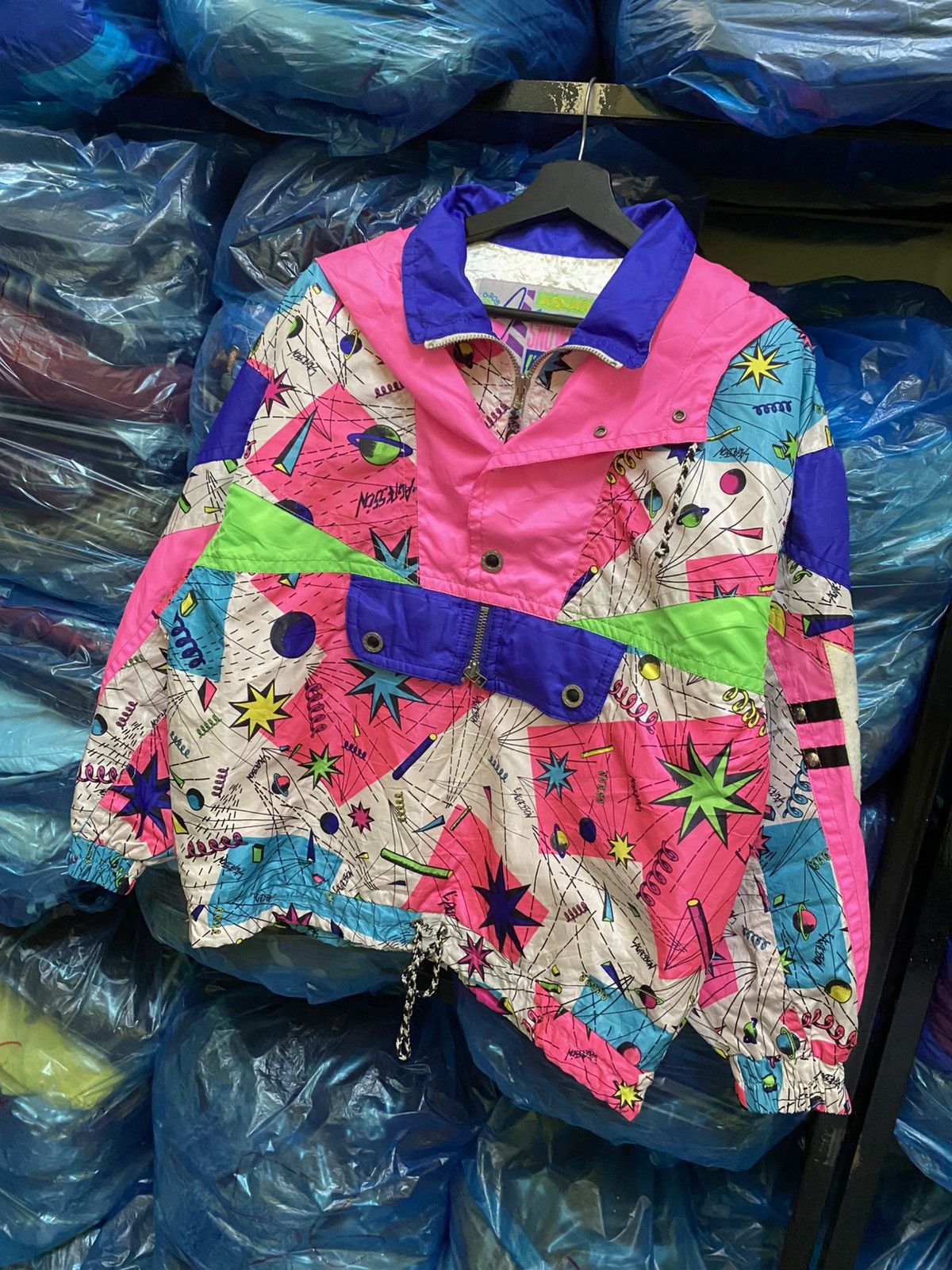 Japanese Brand Vintage 90s Aquarius Snowboard Jacket – Neon Ski Windbreaker Size US M / EU 48-50 / 2 - 4 Thumbnail