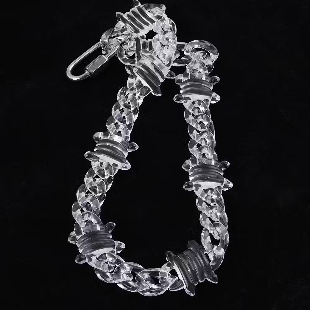 Jewelry Transparent Chain Necklace Size ONE SIZE - 1 Thumbnail