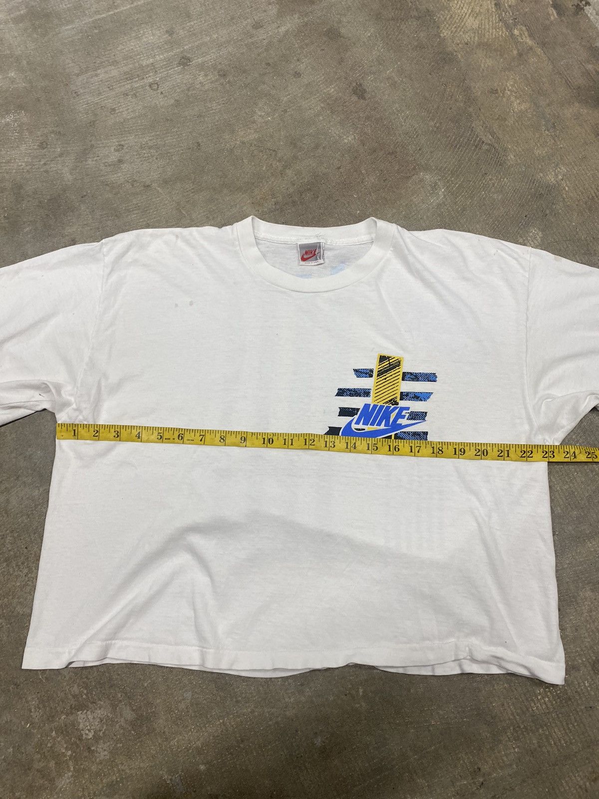 Nike × Vintage Vintage 90’s Nike Sportswear Cropped Graphic T-Shirt Size US L / EU 52-54 / 3 - 15 Thumbnail