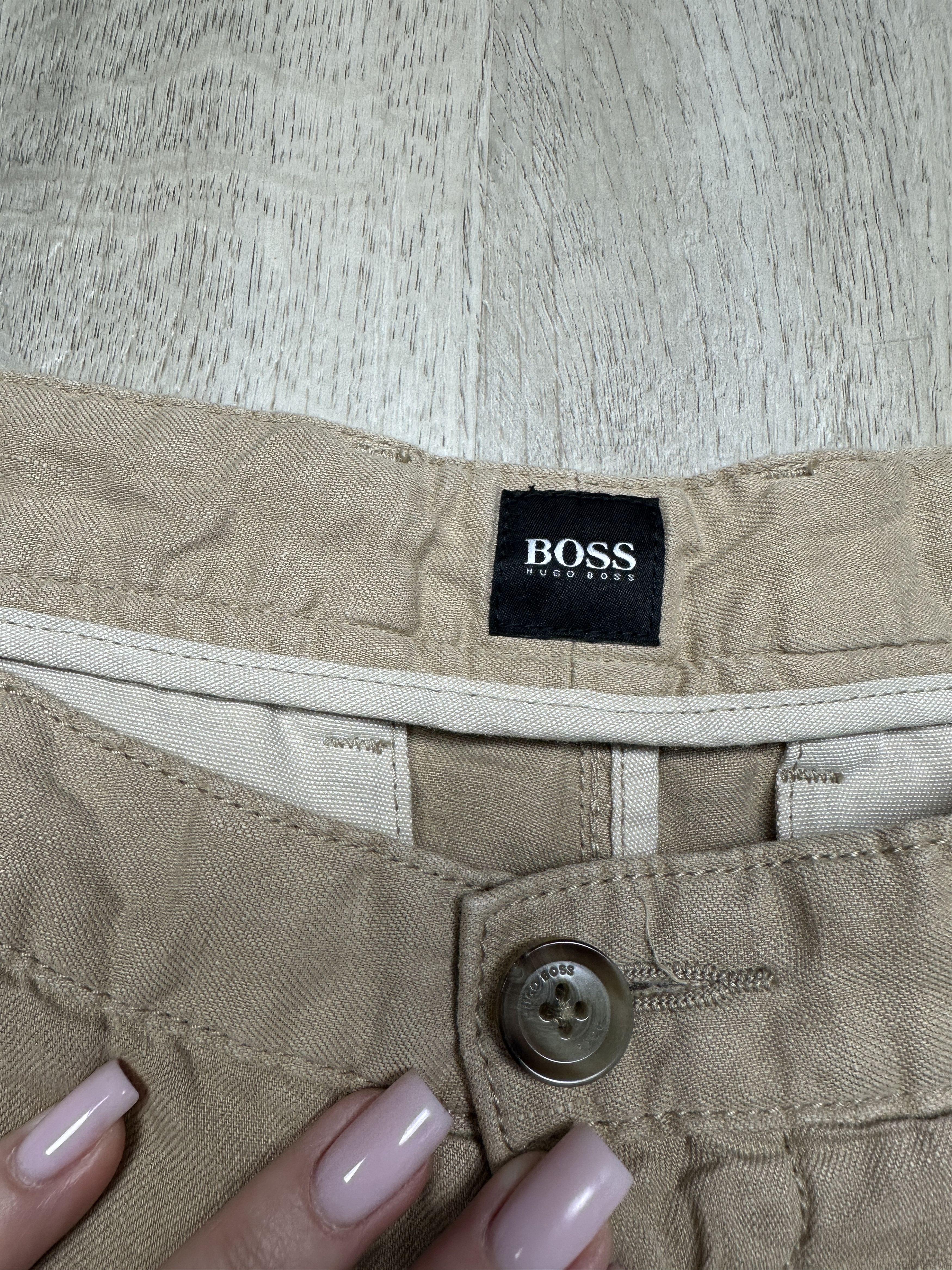 Hugo Boss Hugo Boss Mens LINEN Shorts Size US 32 / EU 48 - 4 Thumbnail