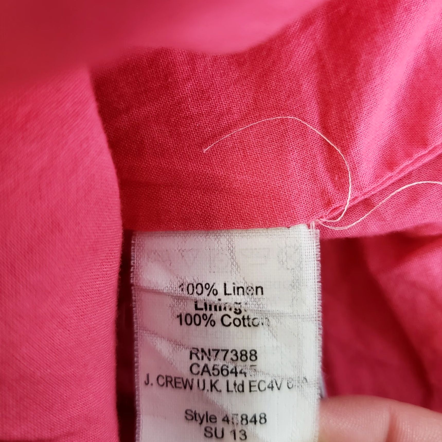 J.Crew J.CREW Womens Linen Shorts Sz 6 Pink White Polka Dots Mid Rise Short Casual Men/Women Size 28" / US 6 / IT 42 - 3 Thumbnail