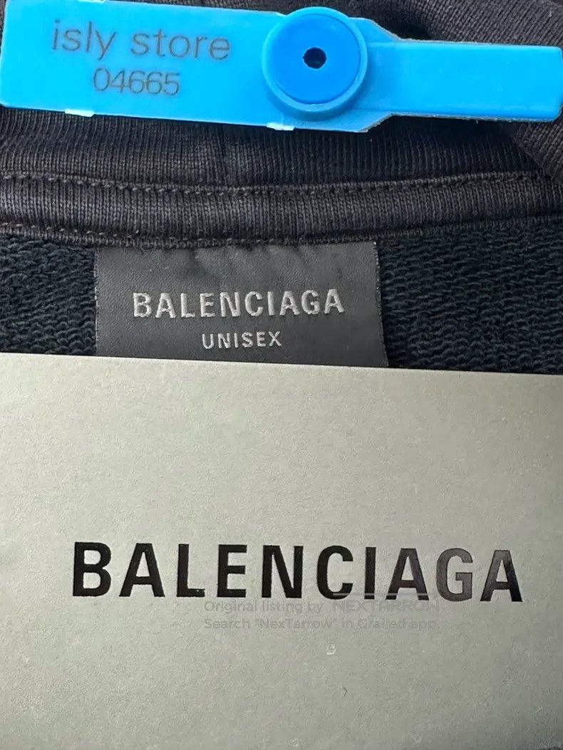 Balenciaga Balenciaga Letter Print Hooded Sweatshirt Black Size US L / EU 52-54 / 3 - 5 Thumbnail