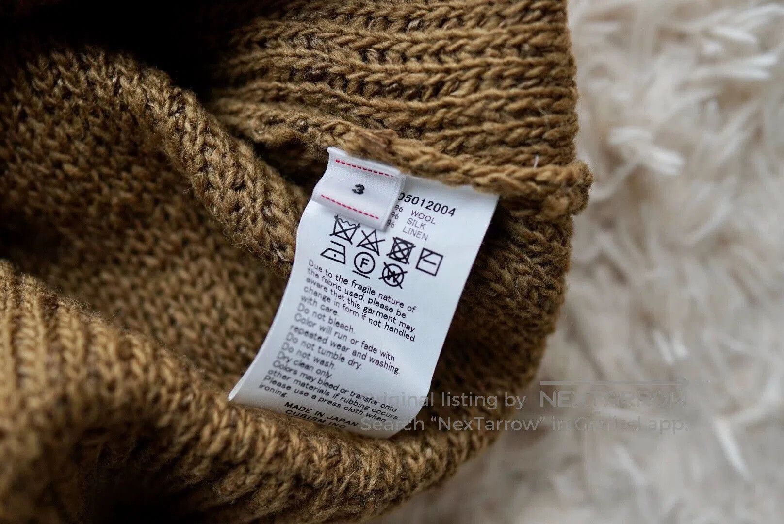 Other Beige V-Neck Knit Vest Size L. Size US L / EU 52-54 / 3 - 4 Thumbnail