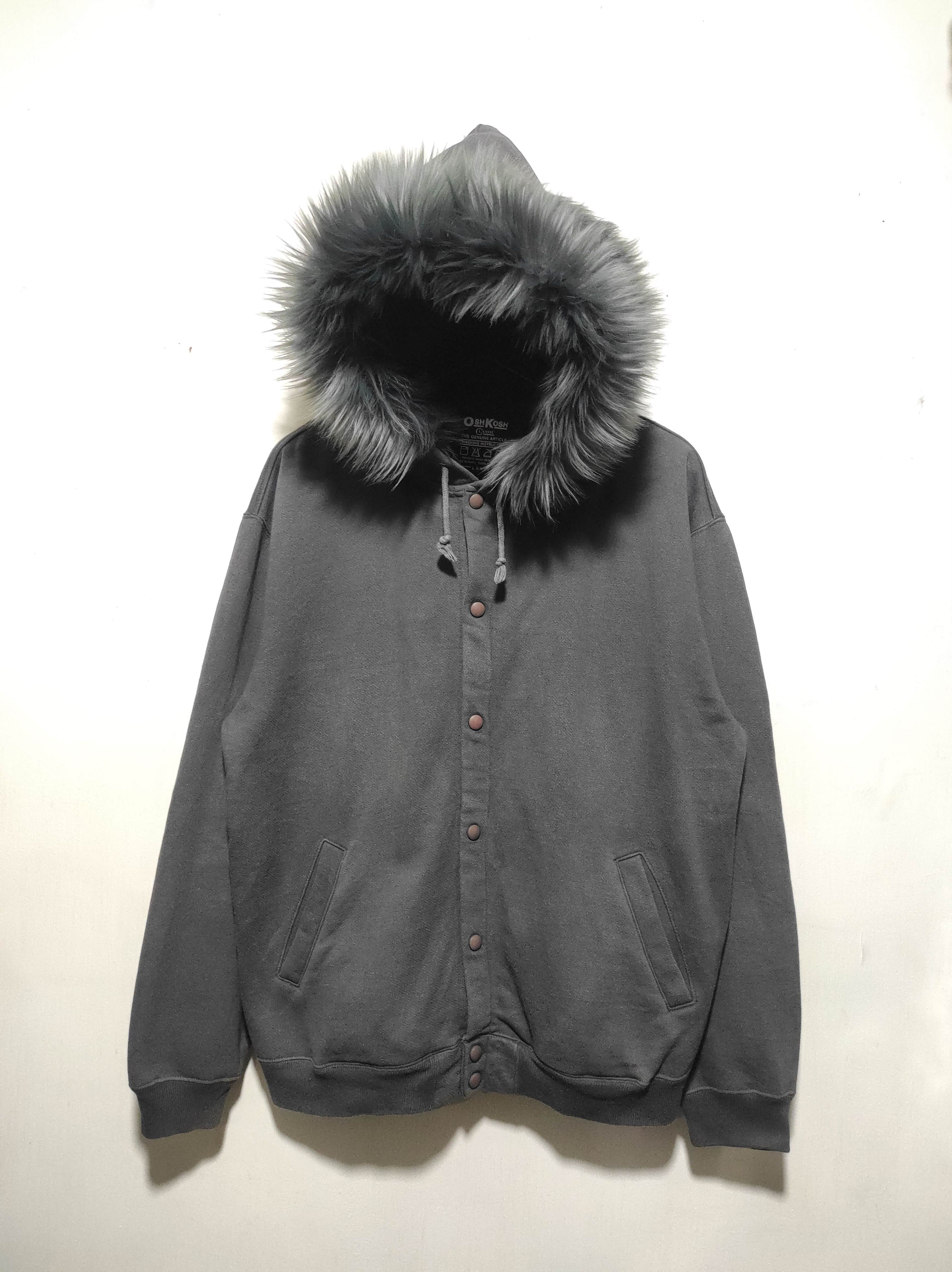 Oshkosh Oshkosh Button Fur Hoodie i6w9 LBG style Size US L / EU 52-54 / 3 - 2 Thumbnail